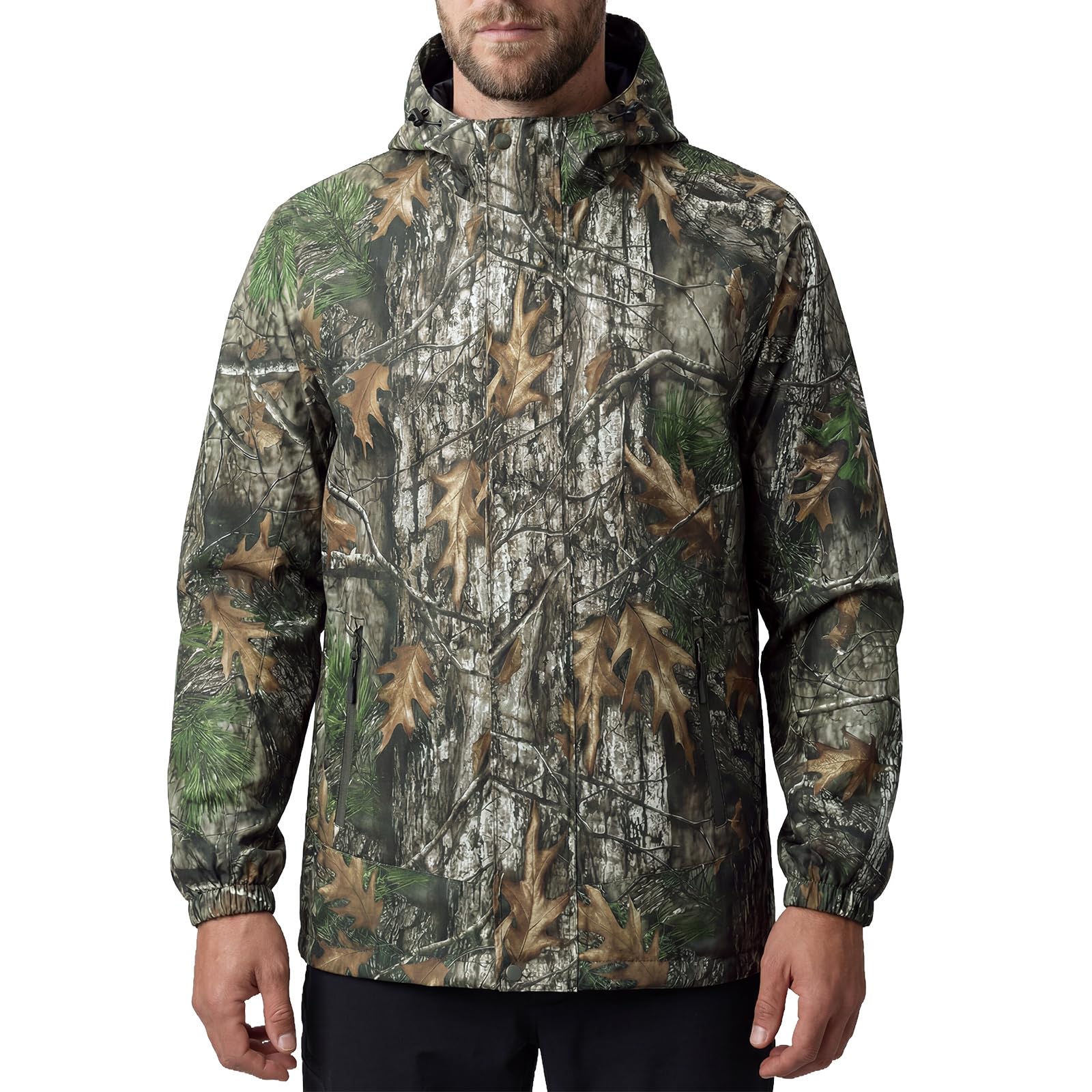 LOOGU Men’s Lightweight Waterproof Rain Shell Packable with Hood J10