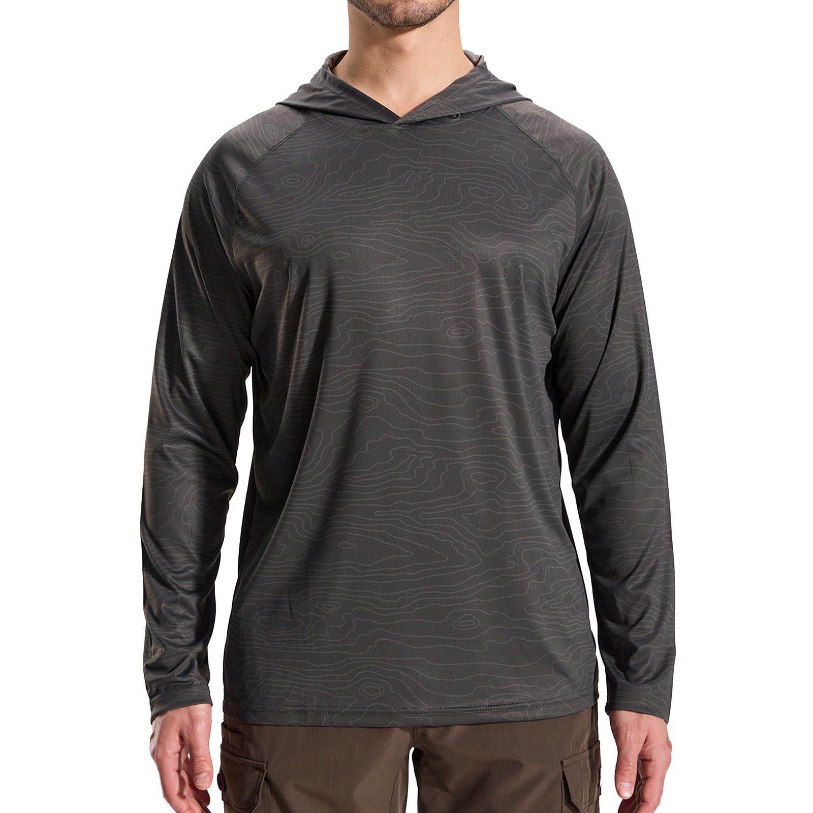 LOOGU Men’s Hoodie Long Sleeve Shirt Green-w T70