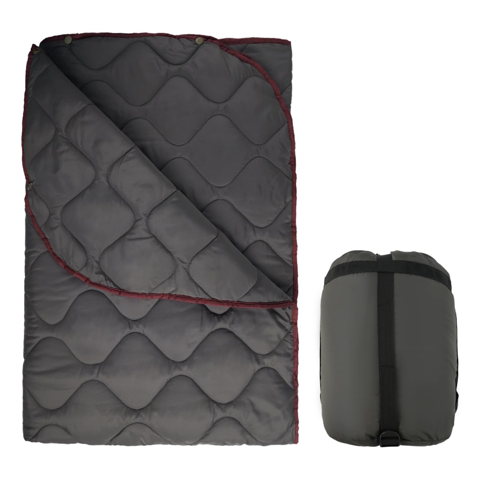 LOOGU – couverture camouflage Woobie imperméable, doublure de poncho pour le camping en plein air, la randonnée, la chasse, la survie, la randonnée, le pique-nique