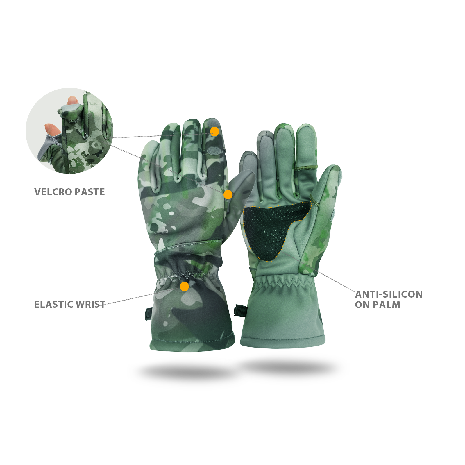 LOOGU Camouflage Hunting Gloves G10