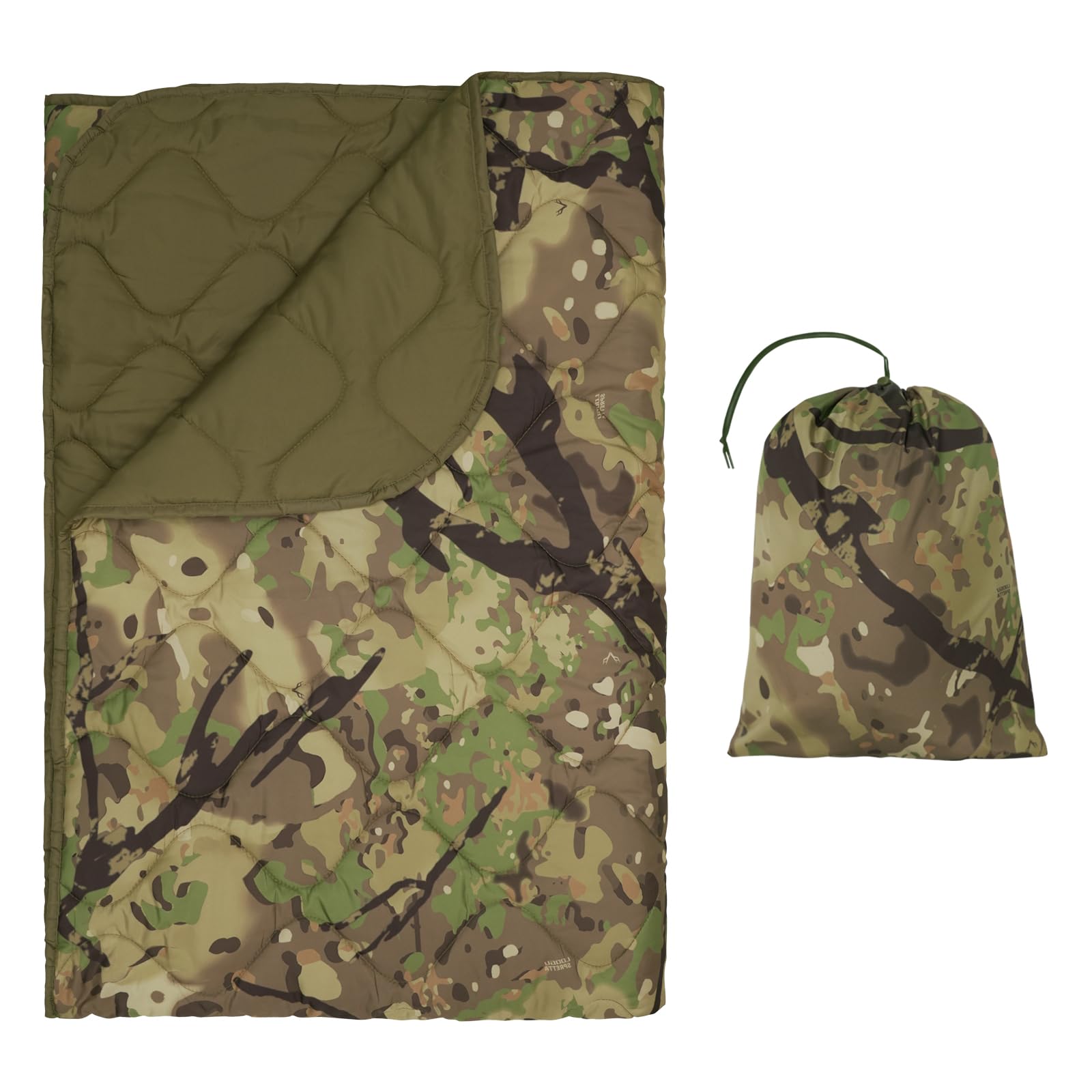 LOOGU – couverture camouflage Woobie imperméable, doublure de poncho pour le camping en plein air, la randonnée, la chasse, la survie, la randonnée, le pique-nique