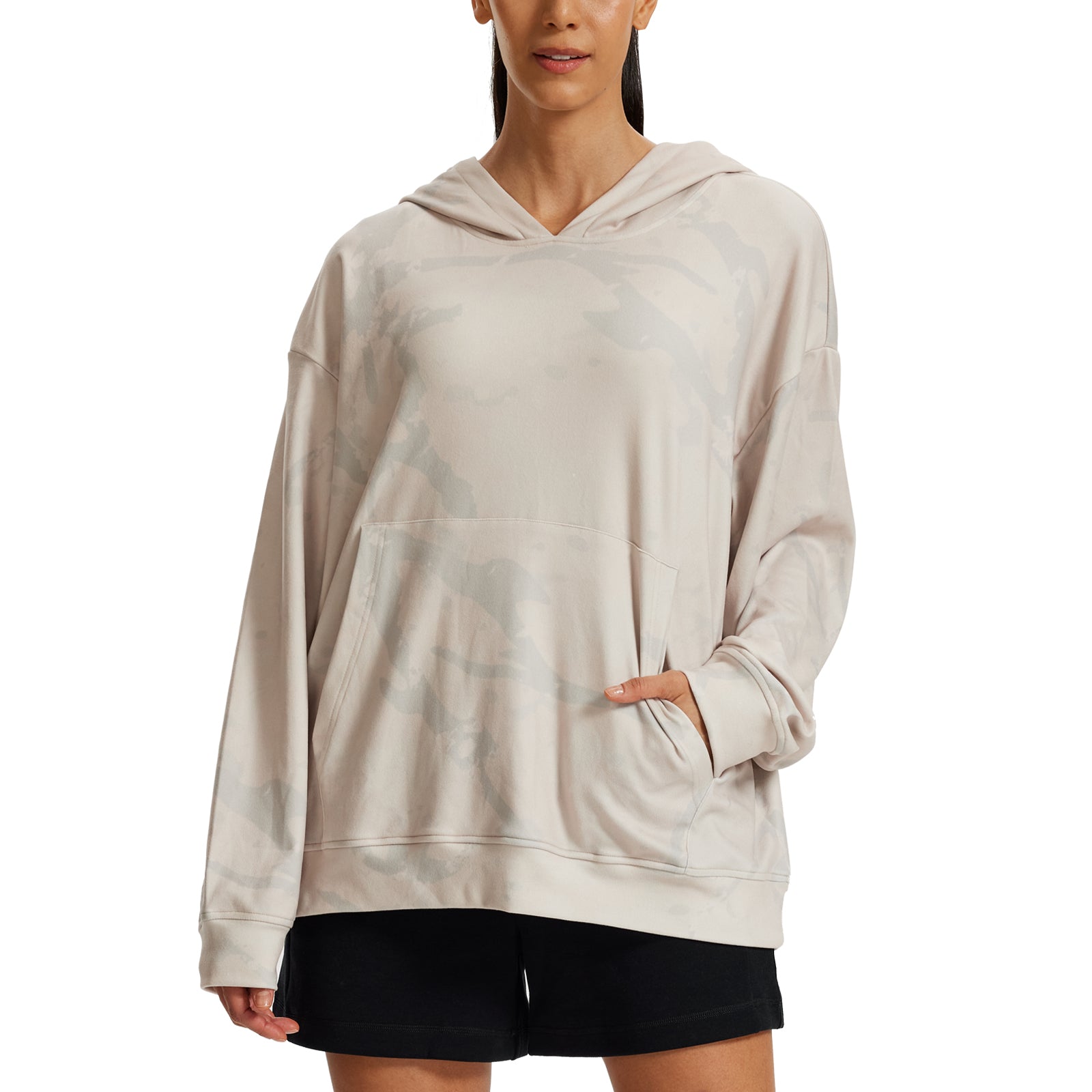 LOOGU Women's Camo Oversized Hoodies WD50