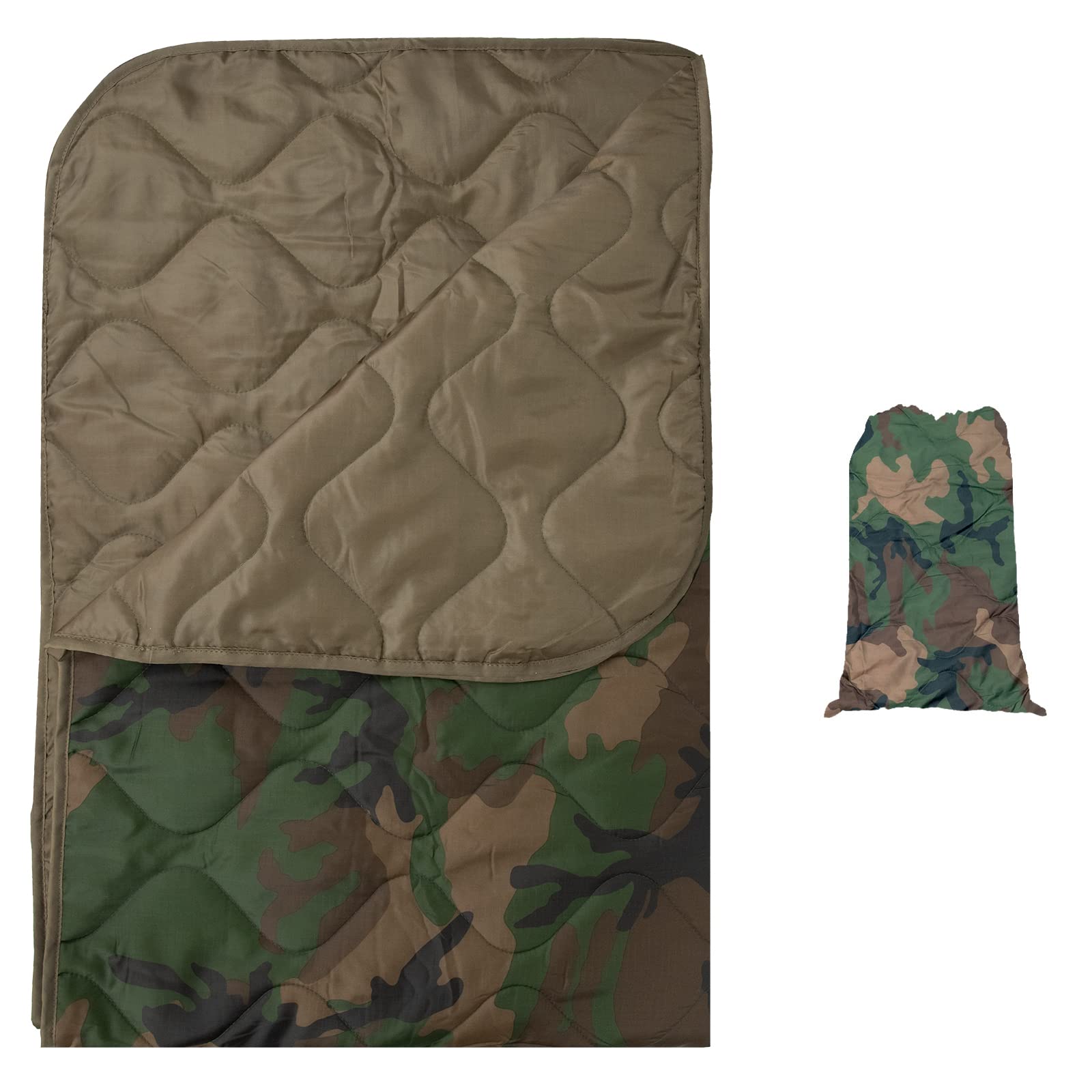 LOOGU – couverture camouflage Woobie imperméable, doublure de poncho pour le camping en plein air, la randonnée, la chasse, la survie, la randonnée, le pique-nique