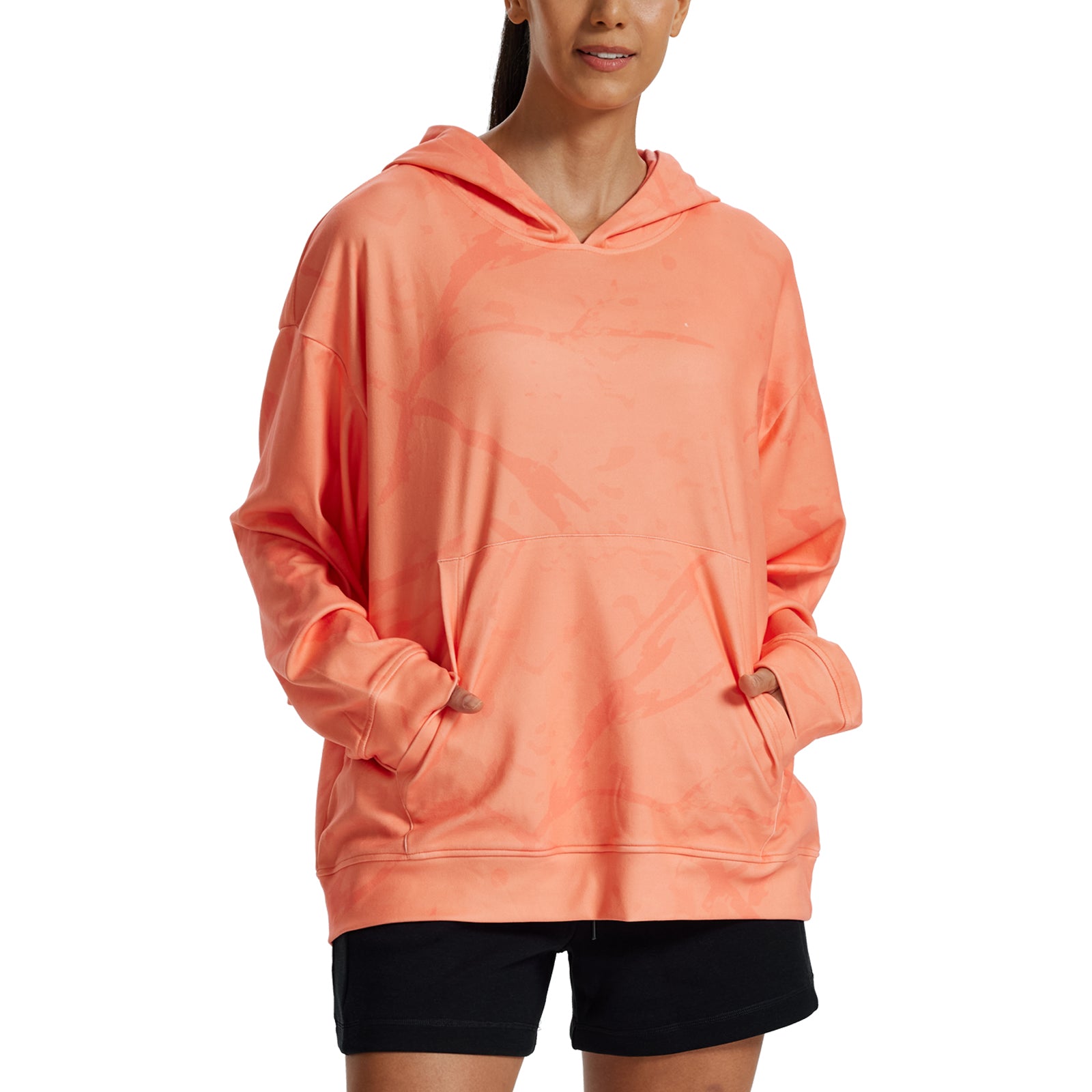 LOOGU Women's Camo Oversized Hoodies WD50