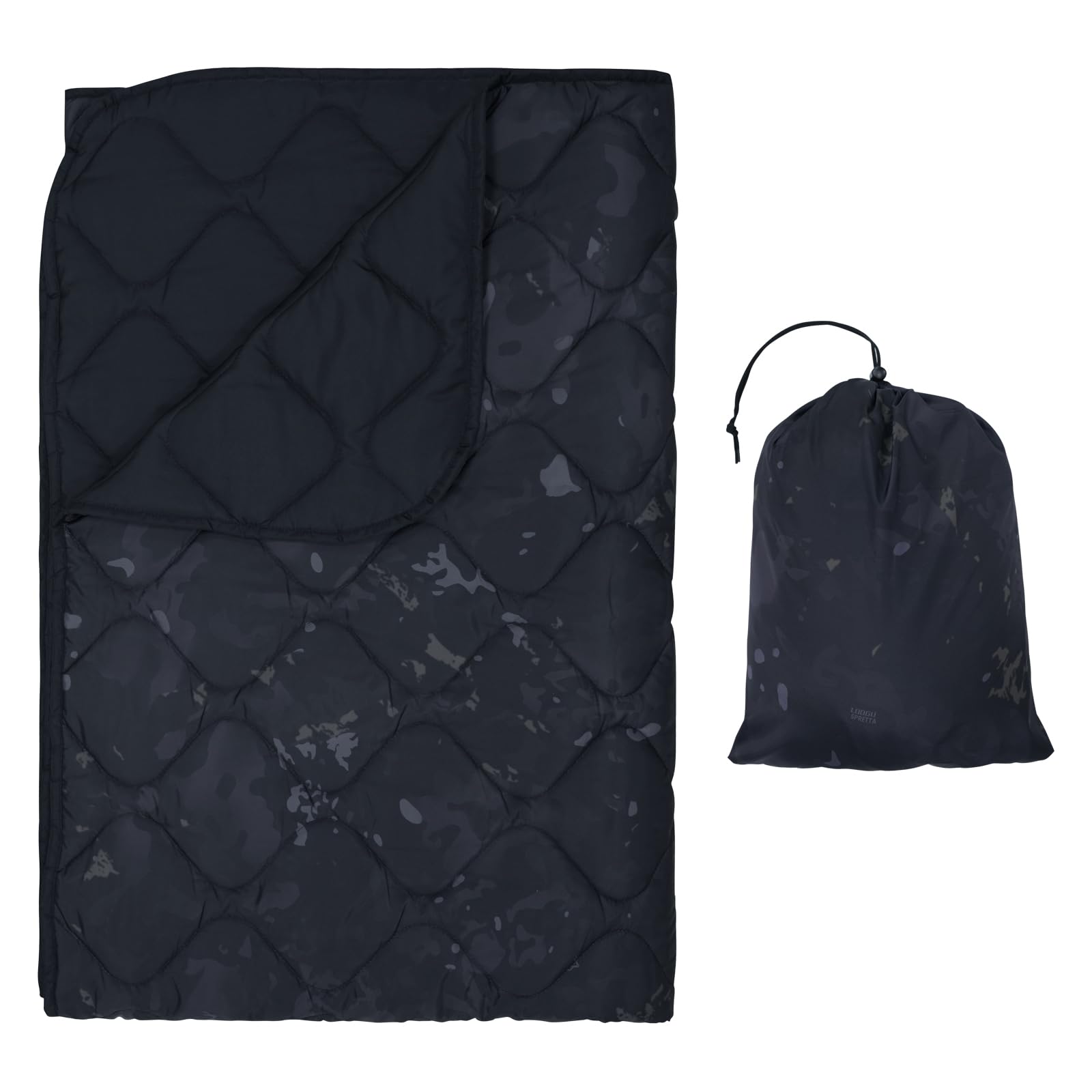 LOOGU – couverture camouflage Woobie imperméable, doublure de poncho pour le camping en plein air, la randonnée, la chasse, la survie, la randonnée, le pique-nique