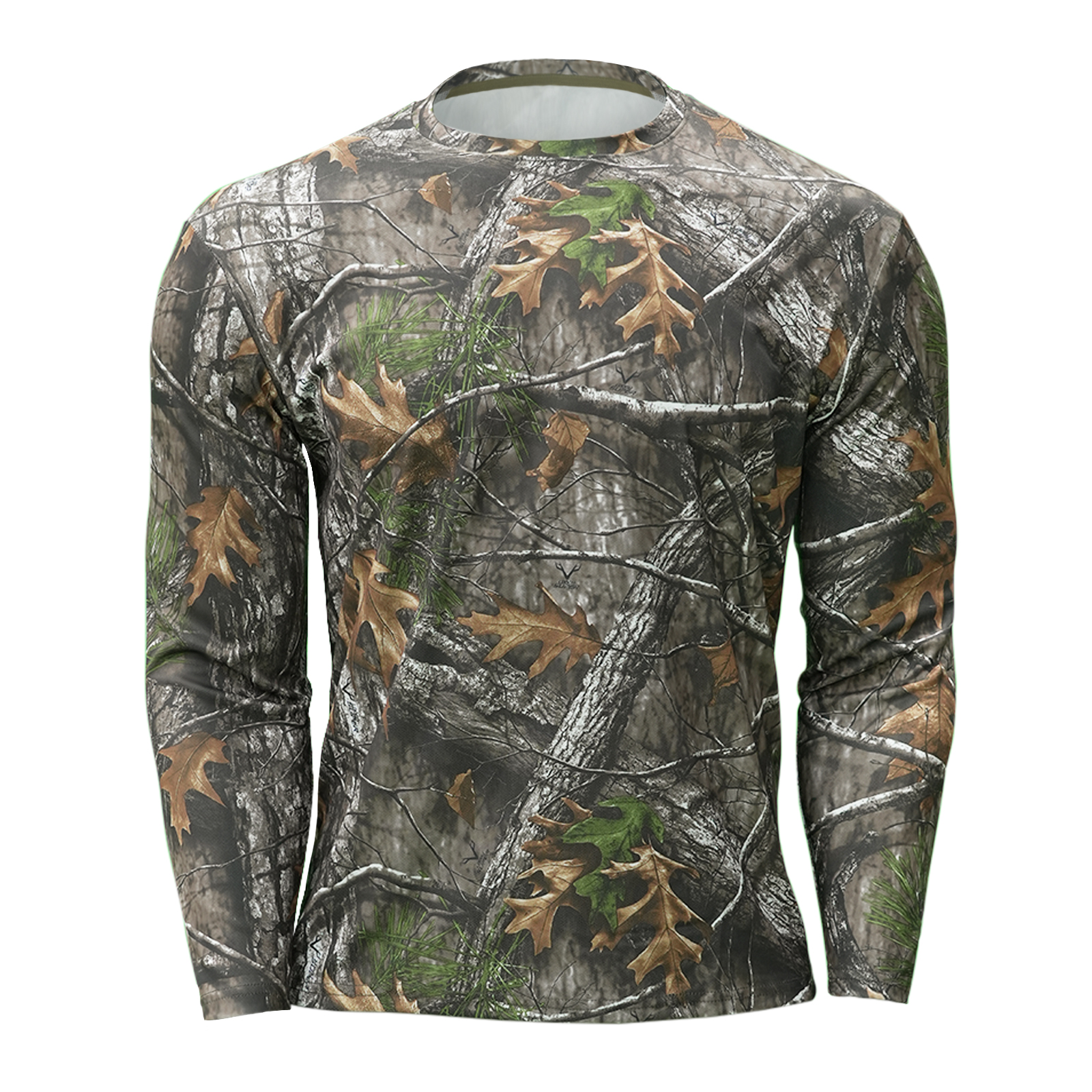 LOOGU Hunting Long Sleeve Hoodie Tree Camo Contrast T51