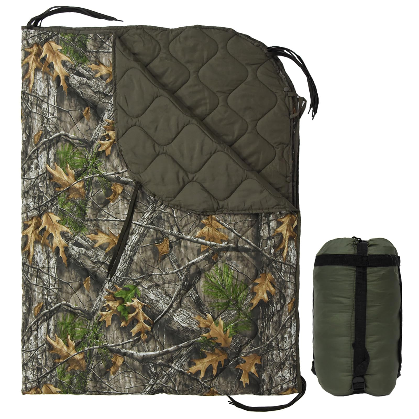 LOOGU Camo Blanket Waterproof Insulation Poncho Liner BL40