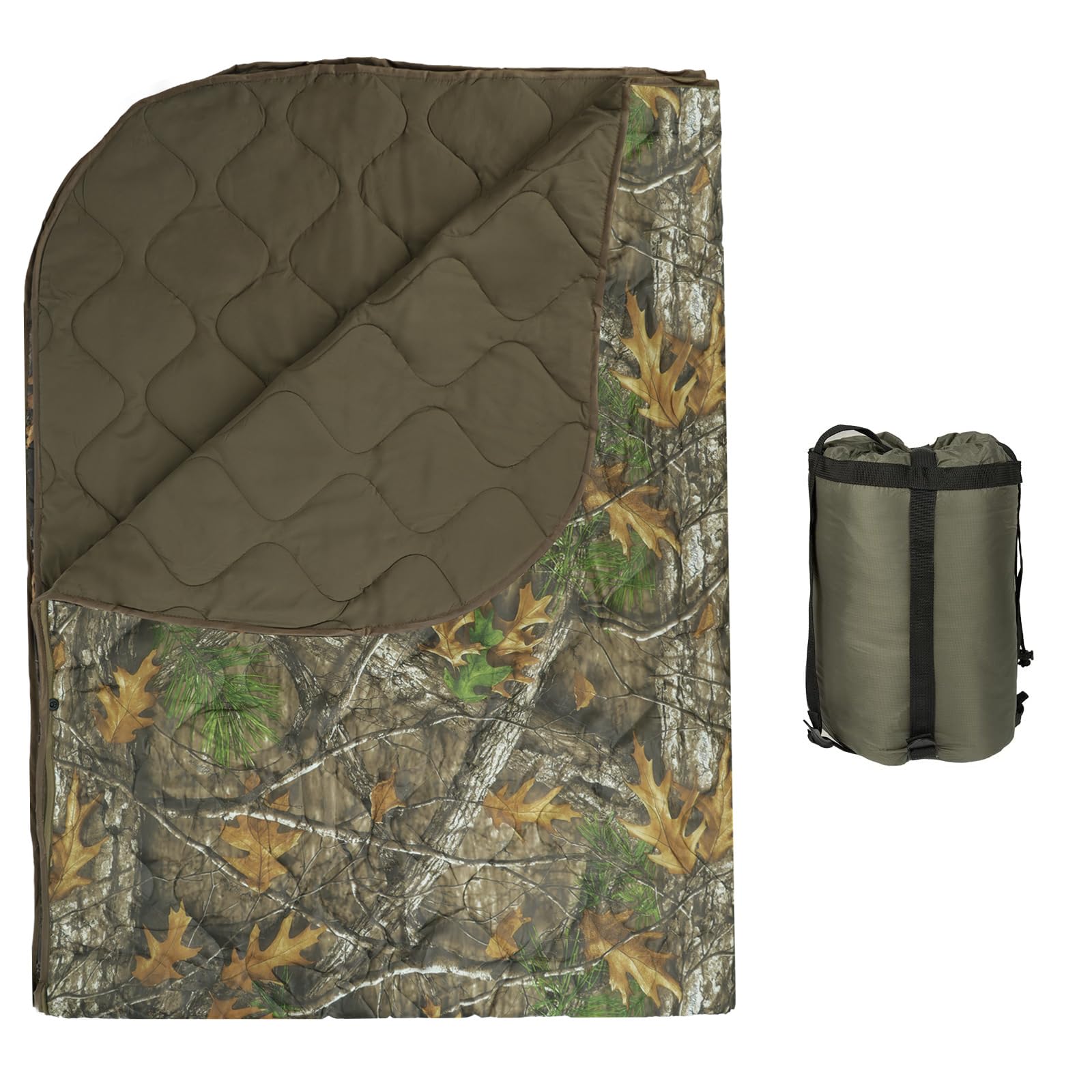 LOOGU Super Camo Blanket Waterproof Poncho Liner for Outdoor BL20