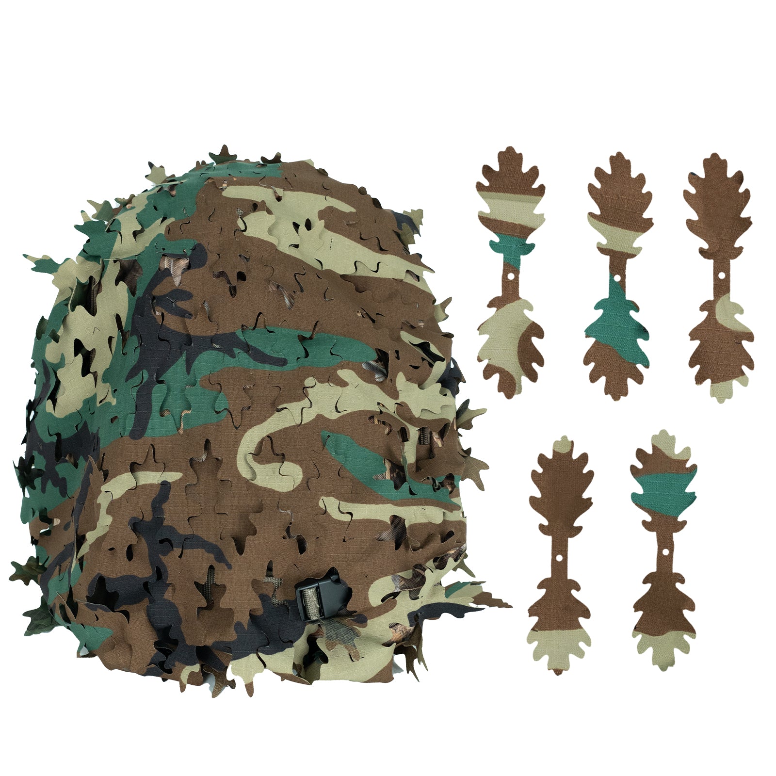 LOOGU Tactical Backpack Cover_Us 4 Color Woodland Oak Leaf