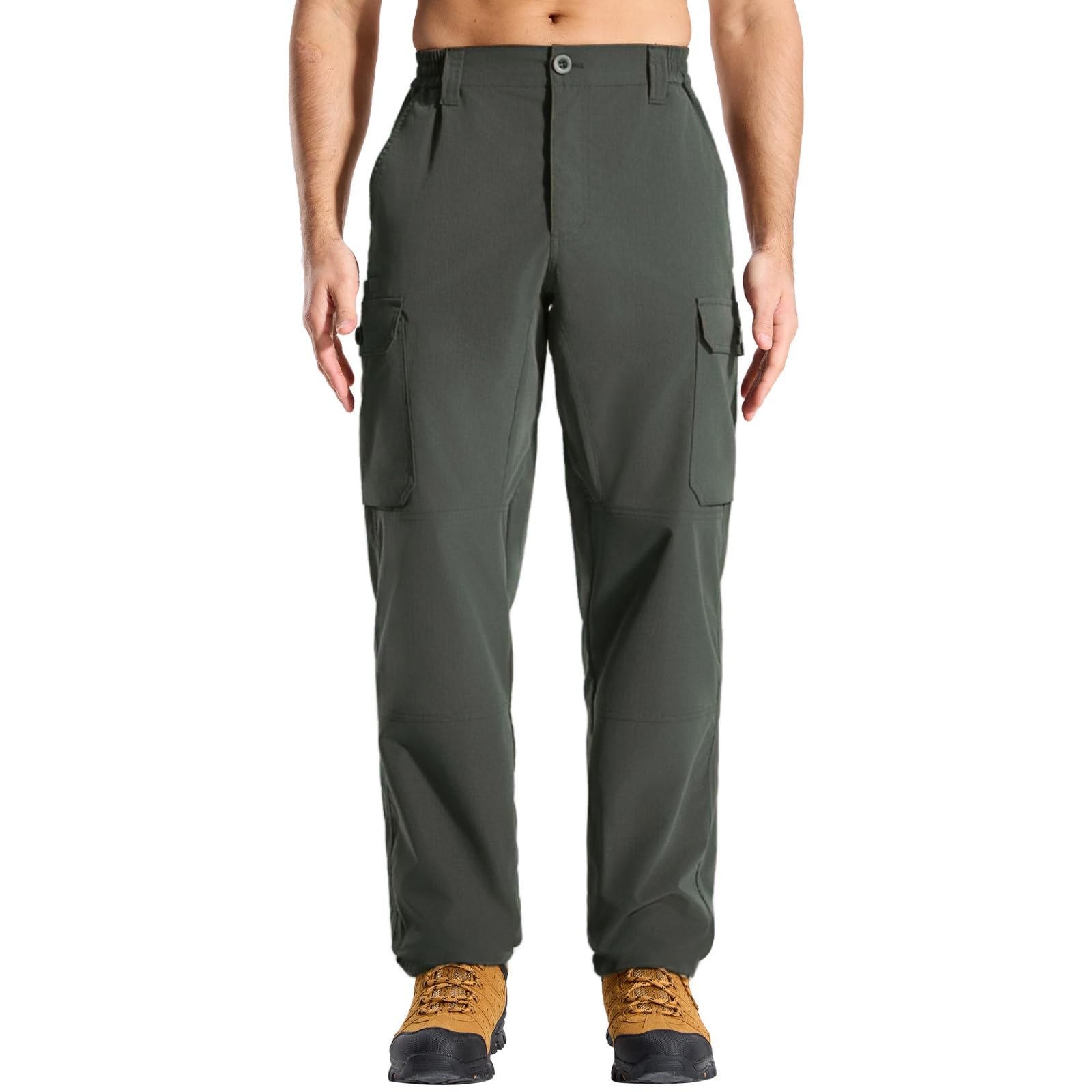 LOOGU Camo Hunting Pants 7 Pockets Alpha Green H30