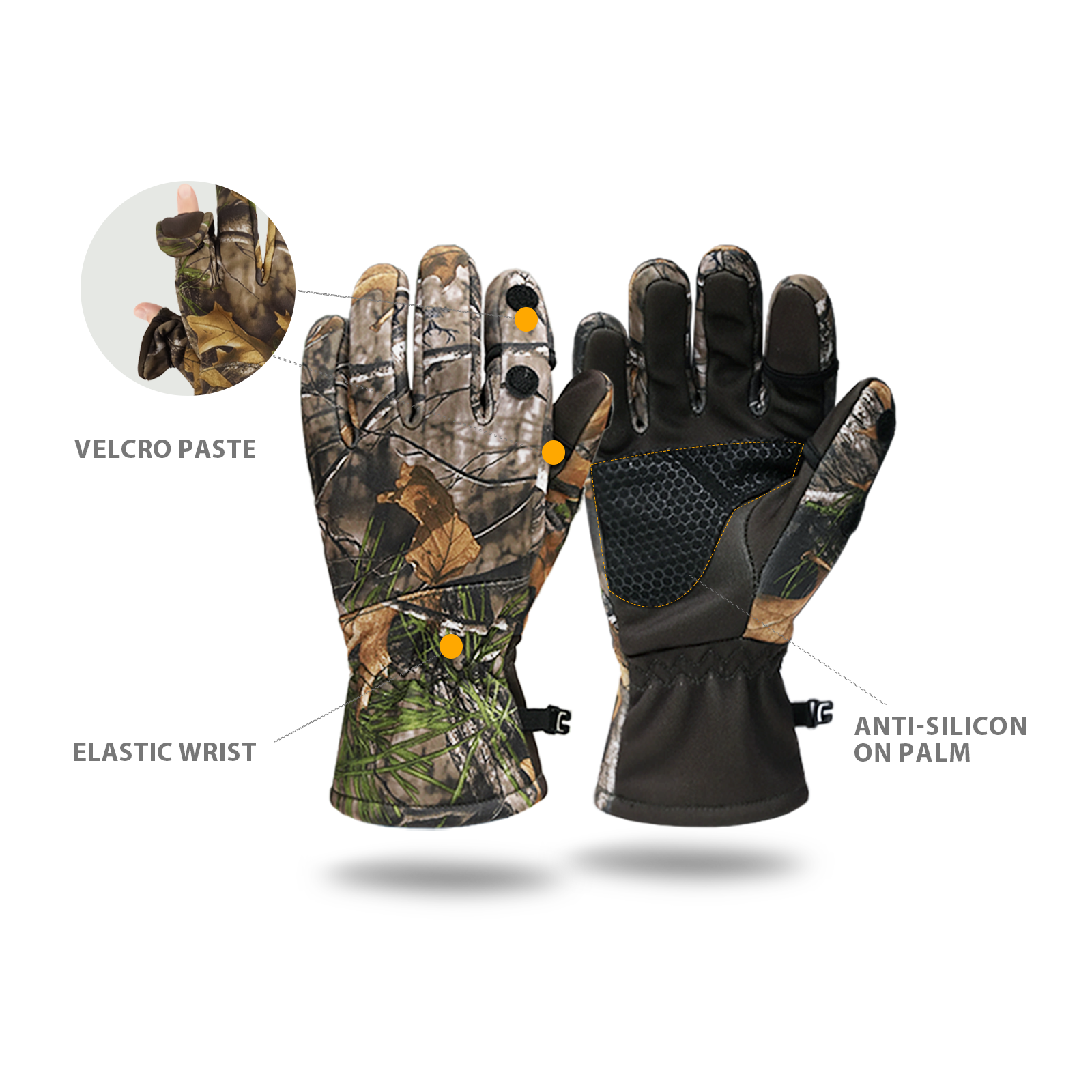 LOOGU Camouflage Hunting Gloves G10