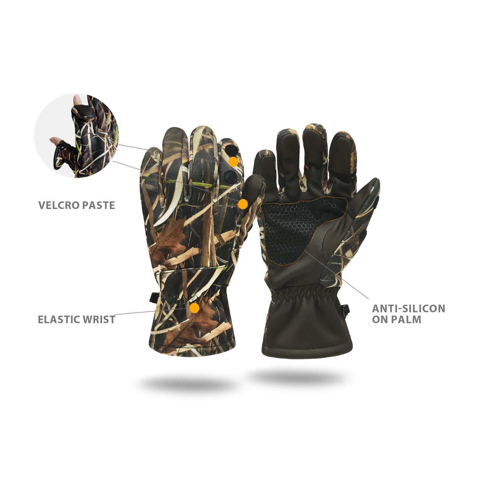 LOOGU Camouflage Hunting Gloves G10