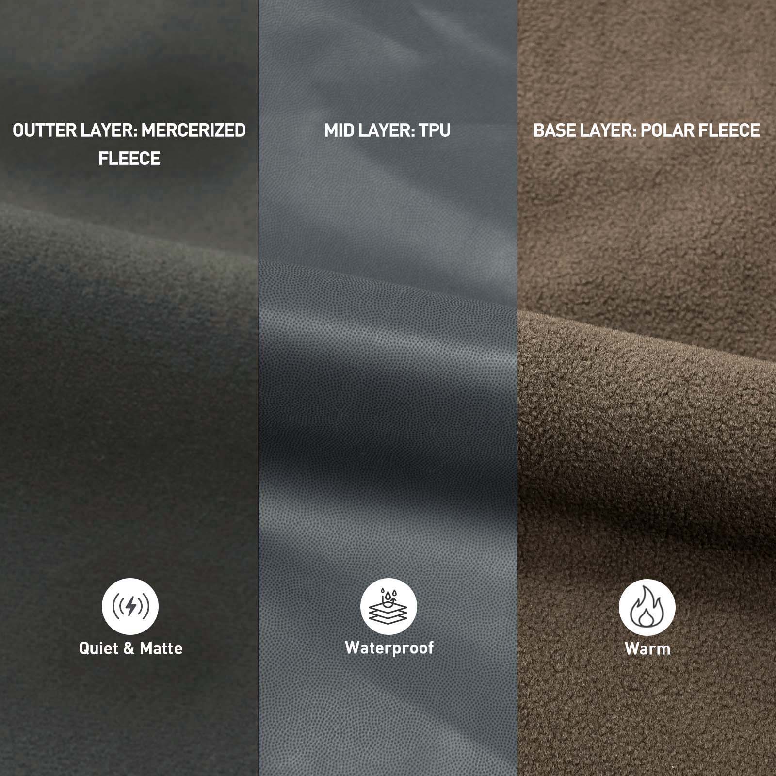 LOOGU Hiking Workwear Fleece Insulation Pants 6 pocket P20-1