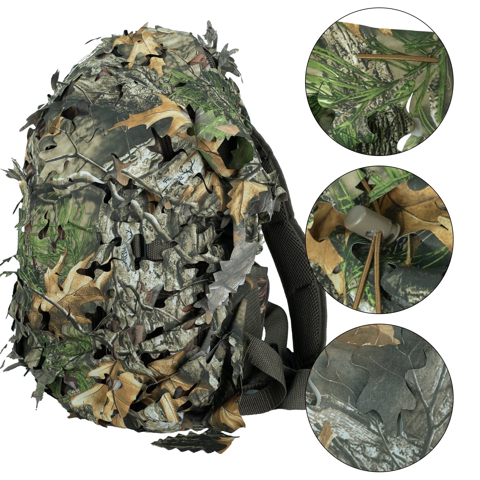 LOOGU Tactical Backpack Cover- Super Tree Oak Leaf