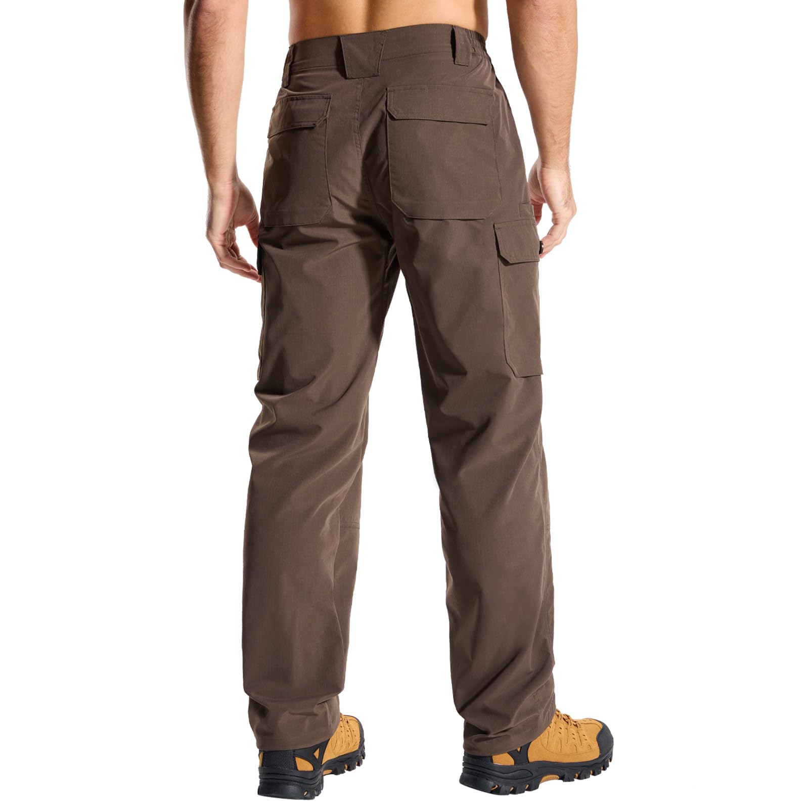 LOOGU Camo Hunting Pants 7 Pockets Dark Brown H30
