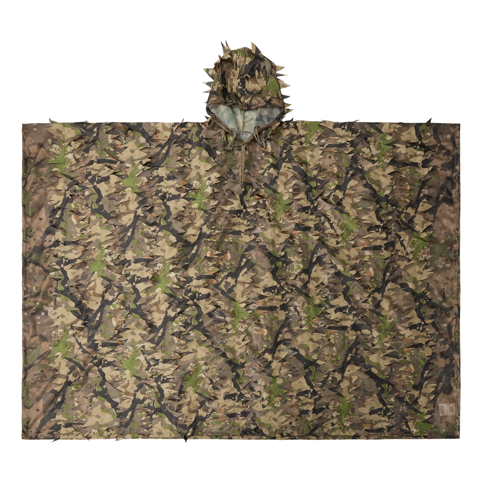 LOOGU Poncho Style Ghillie Suit 3D Leaf Spretta Camo