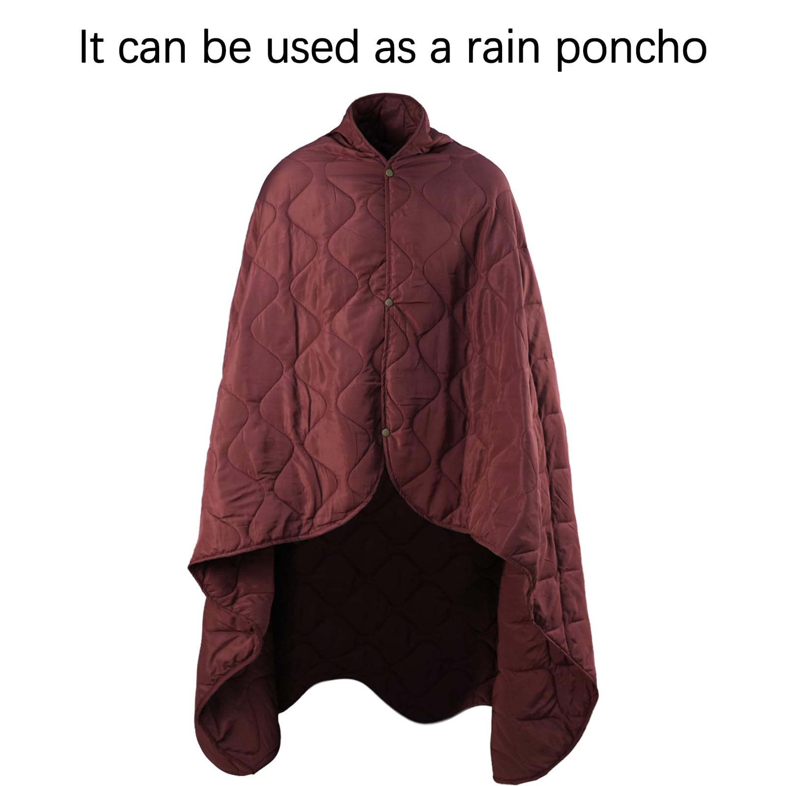 LOOGU – couverture camouflage Woobie imperméable, doublure de poncho pour le camping en plein air, la randonnée, la chasse, la survie, la randonnée, le pique-nique