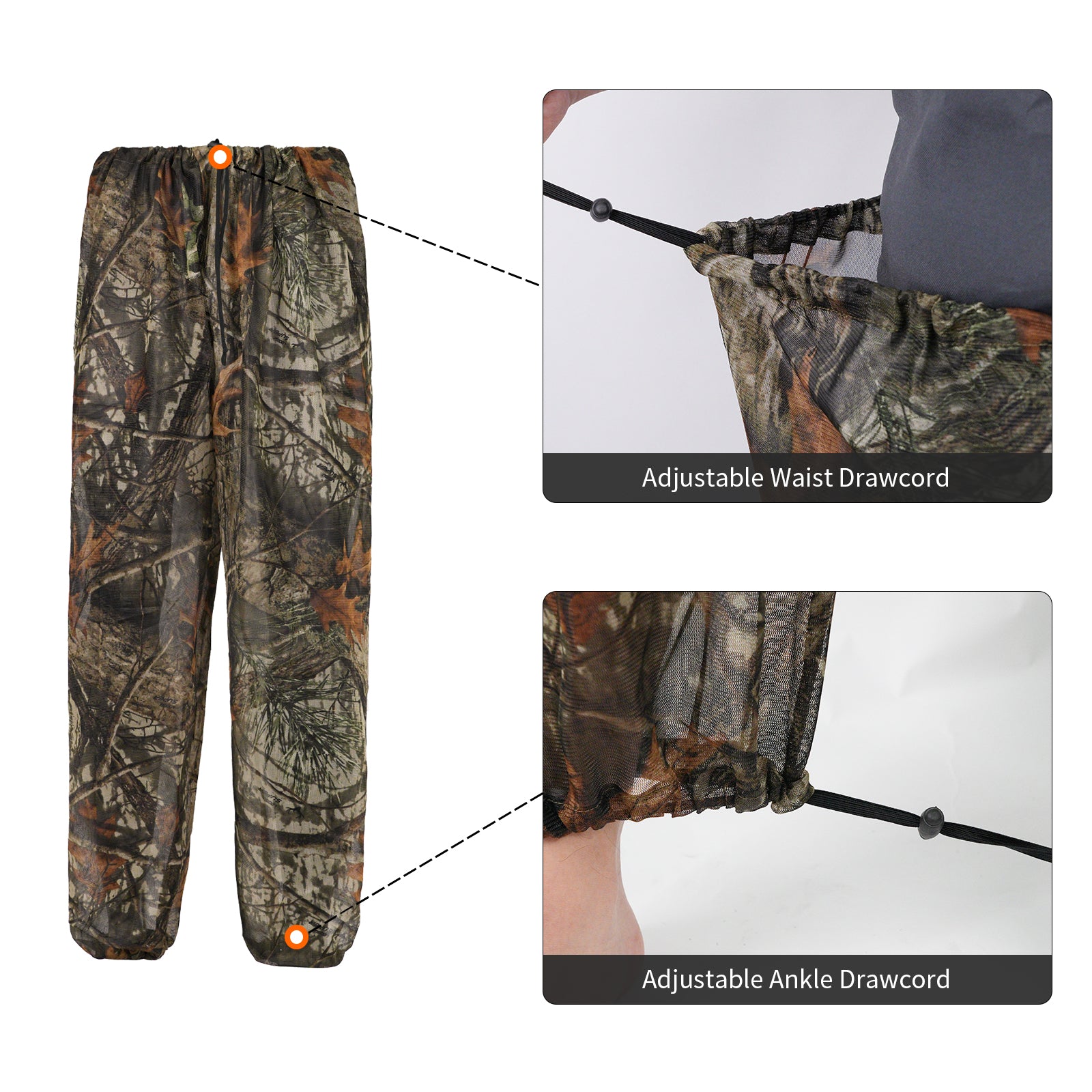 LOOGU Men's Hooded Mosquito Suit-Super Tree Camo