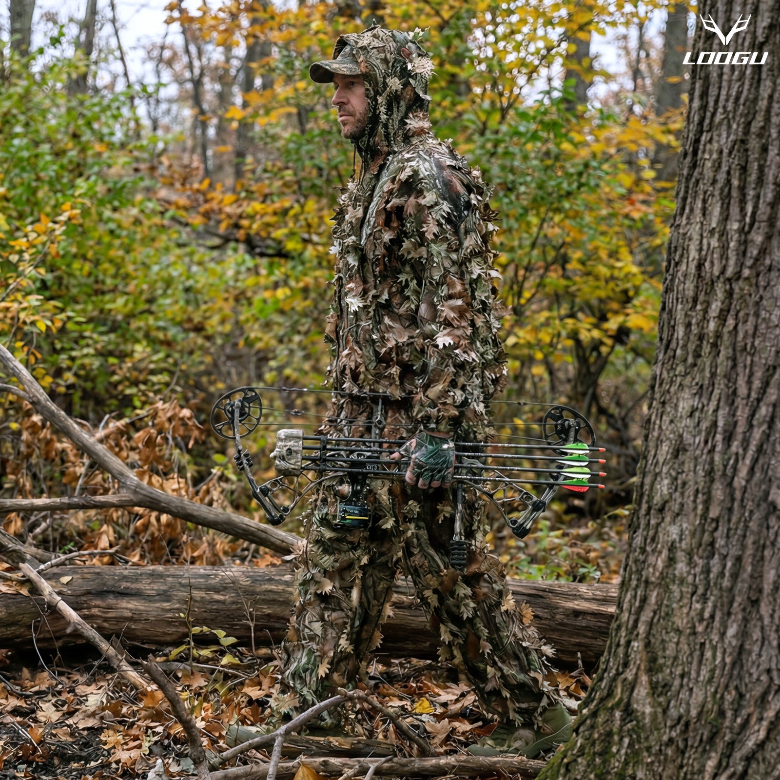 LOOGU Hunting Ghillie Suit Super Tree Camo