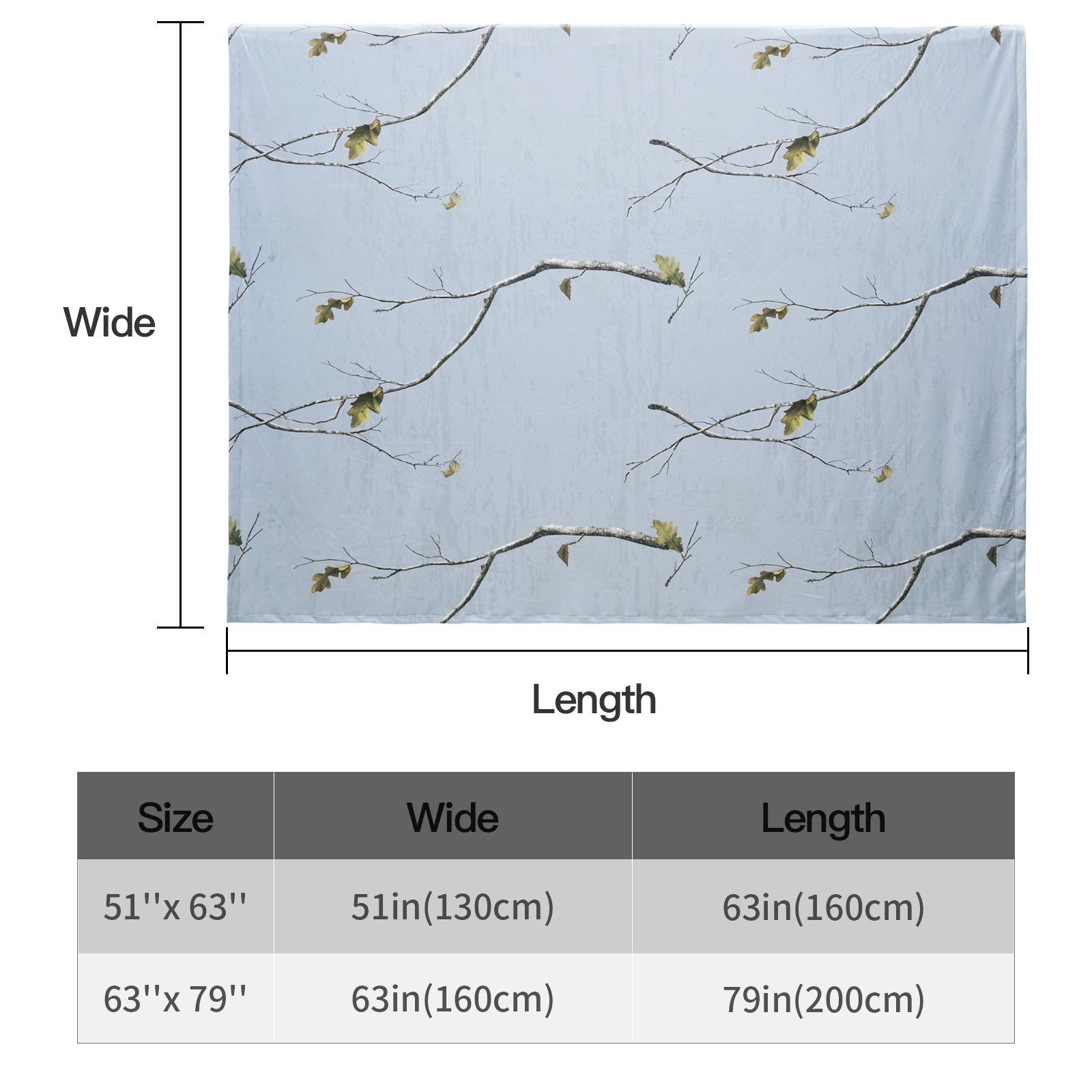 LOOGU Camo Insulation Blanket Water Resistant Thermal Blanket BL51