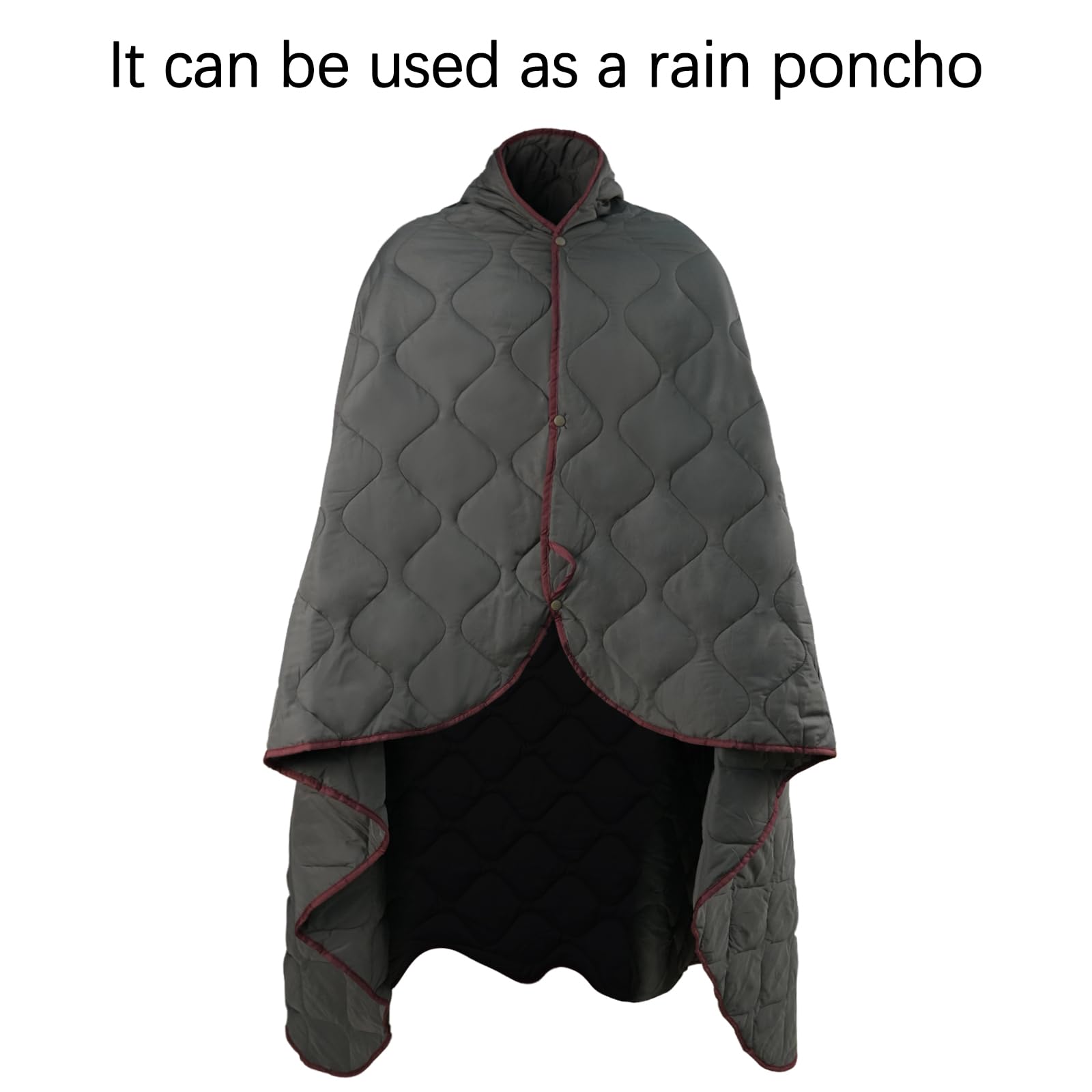 LOOGU – couverture camouflage Woobie imperméable, doublure de poncho pour le camping en plein air, la randonnée, la chasse, la survie, la randonnée, le pique-nique