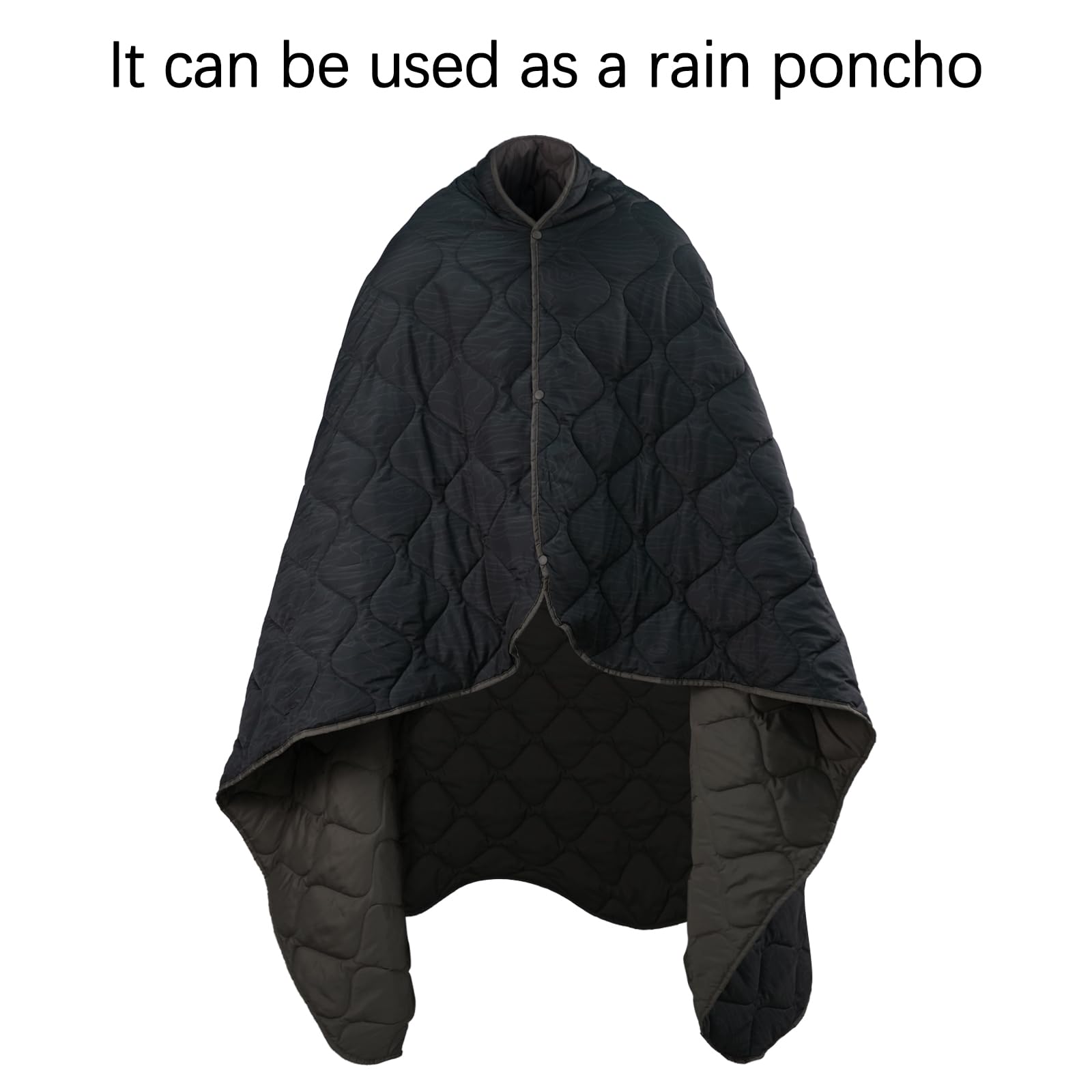 LOOGU – couverture camouflage Woobie imperméable, doublure de poncho pour le camping en plein air, la randonnée, la chasse, la survie, la randonnée, le pique-nique