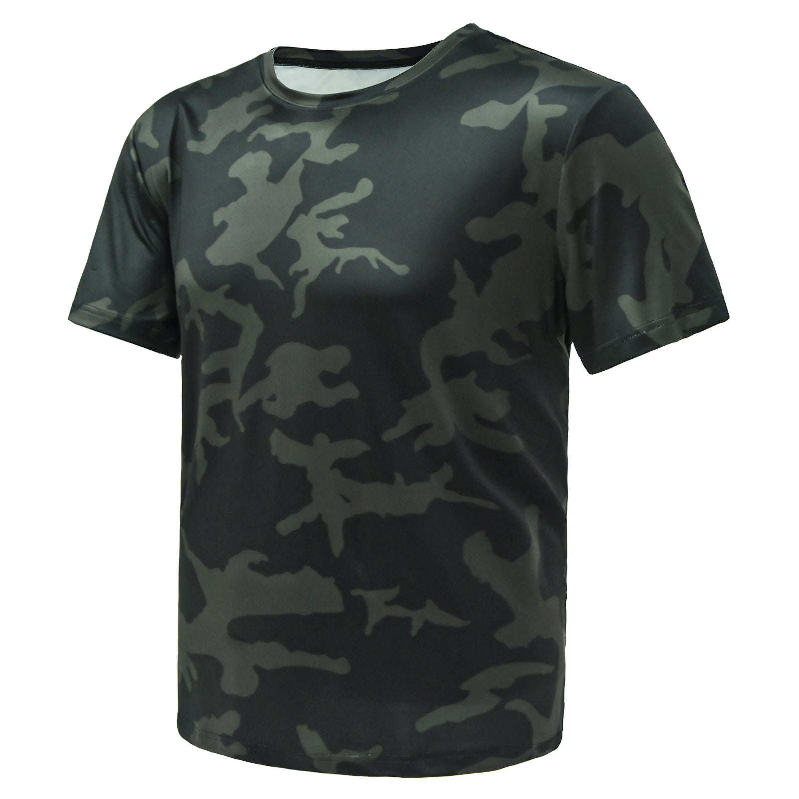 LOOGU Hunting Camo Short Sleeve Us 4 Color Black T11