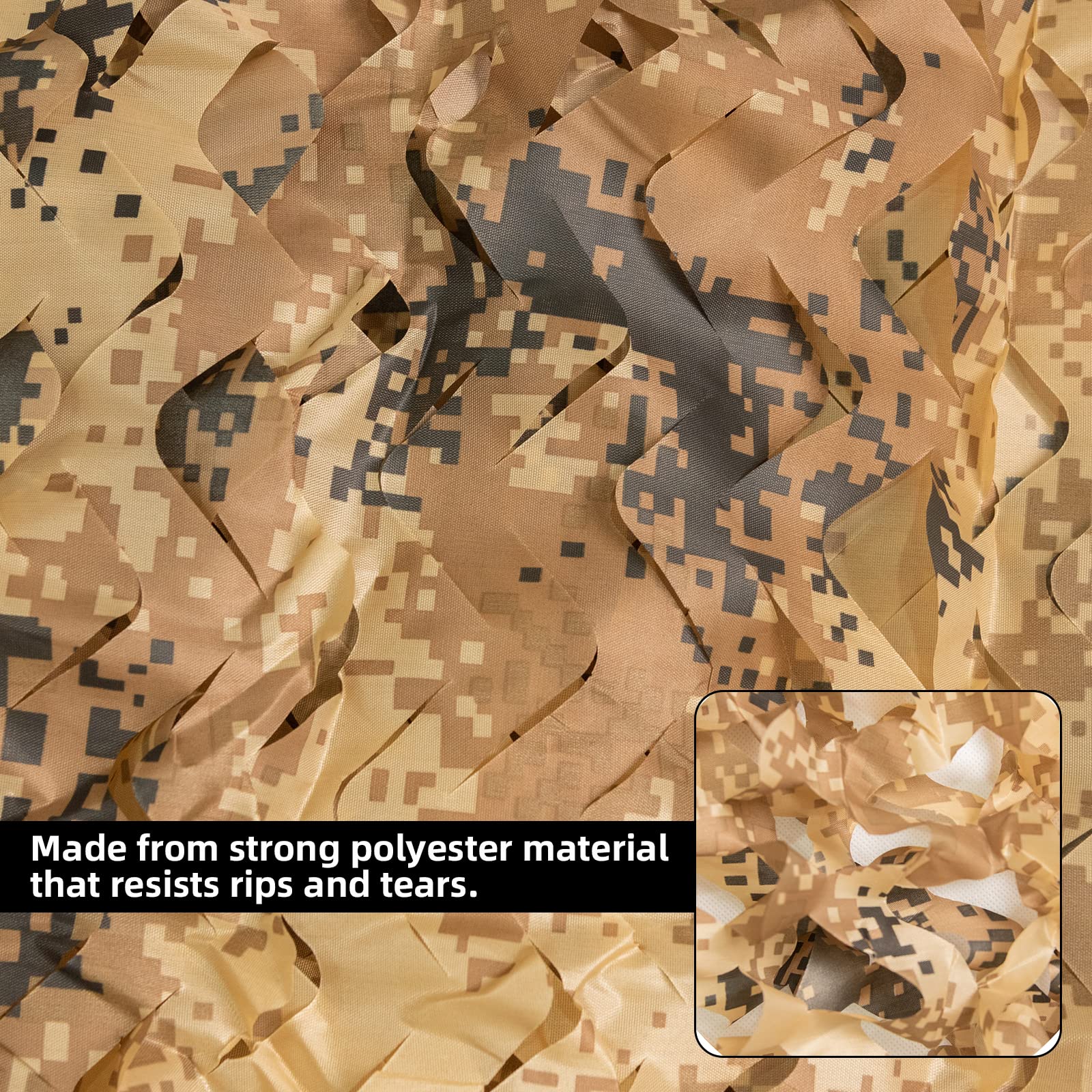 LOOGU Camo Netting,Woodland Camouflage Net Blinds
