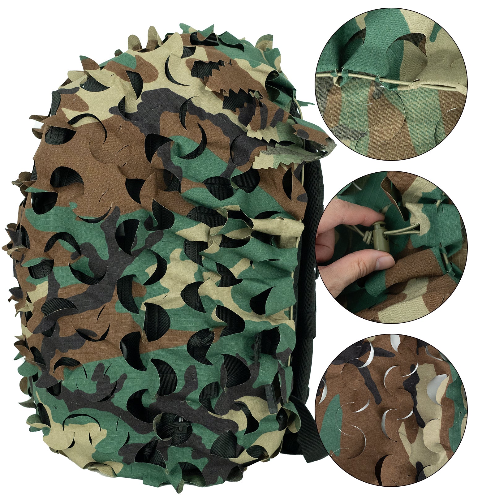 LOOGU camo rainsuit TPU- Us 4 Color Woodland