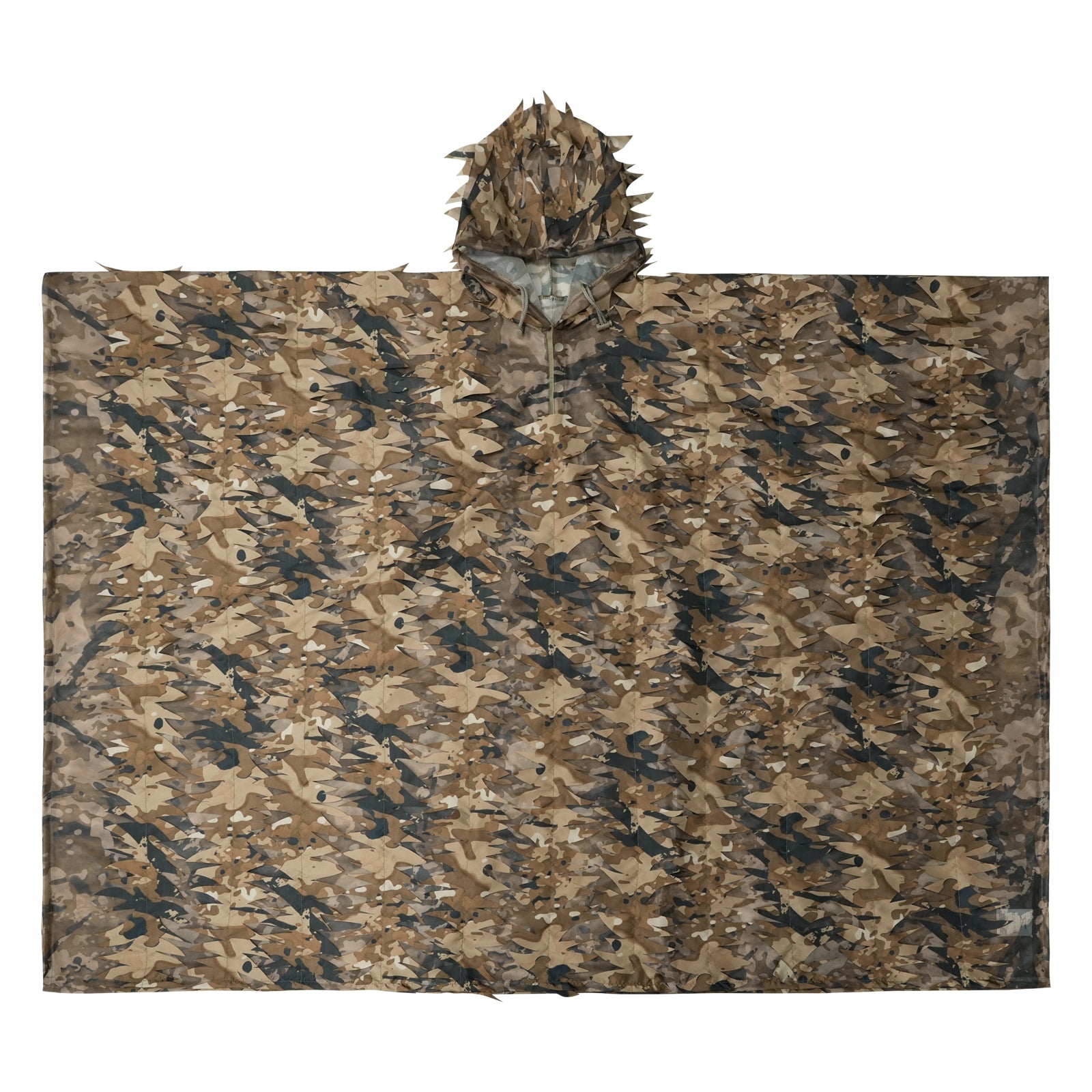 LOOGU Poncho Style Ghillie Suit 3D Leaf Spretta Camo