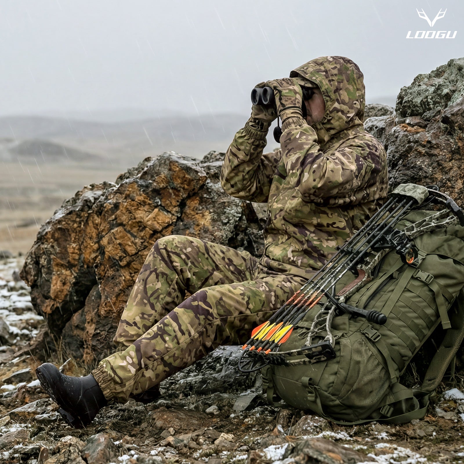 LOOGU camo rainsuit TPU SPRETTA Camo RS20