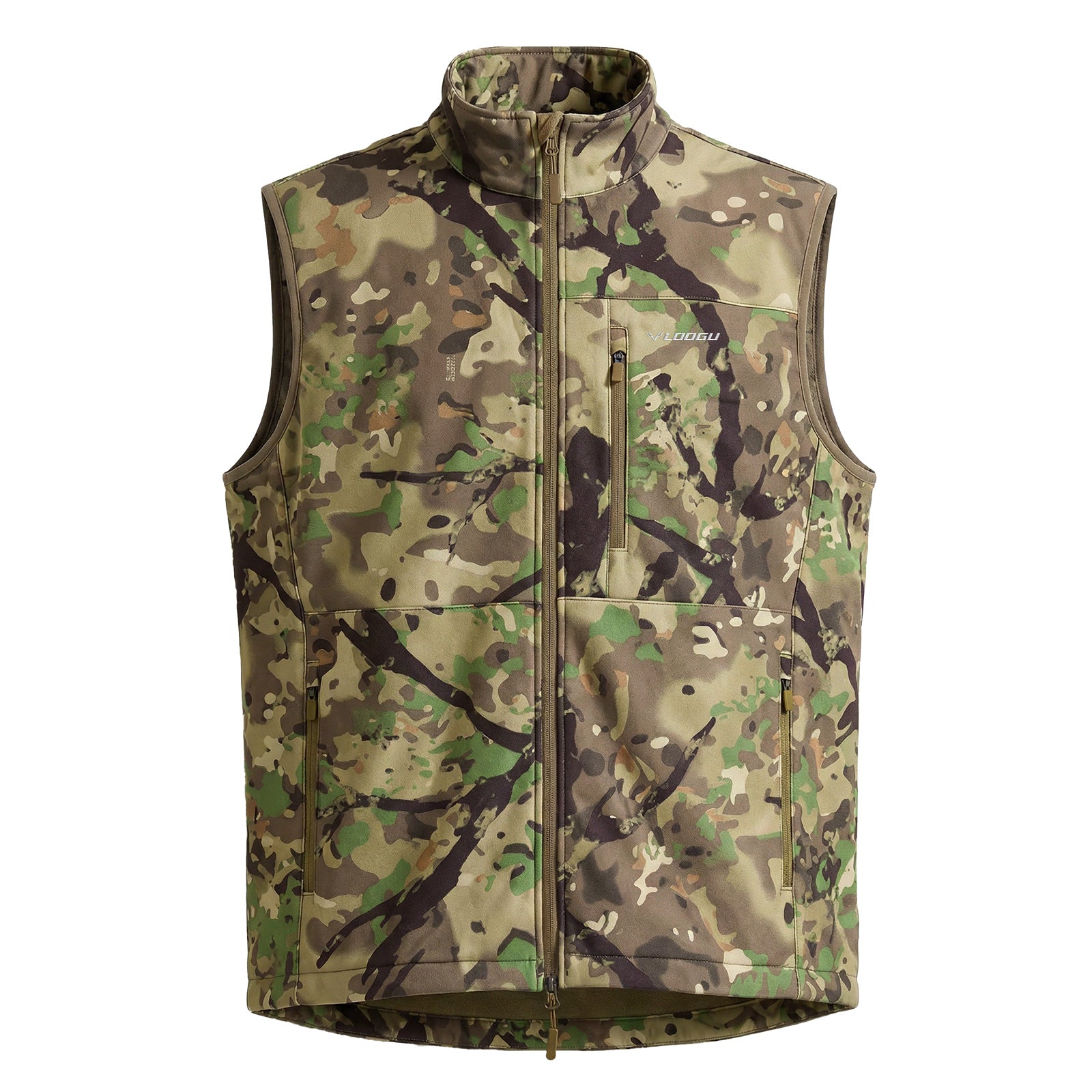 LOOGU Mens Camo Hunting Fleece Insulation Vest M10-1
