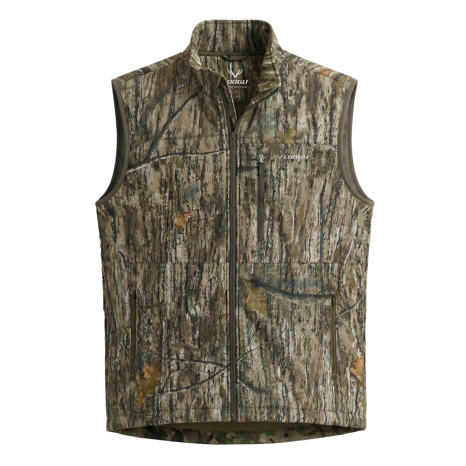 LOOGU Mens Camo Hunting Fleece Insulation Vest M10-1