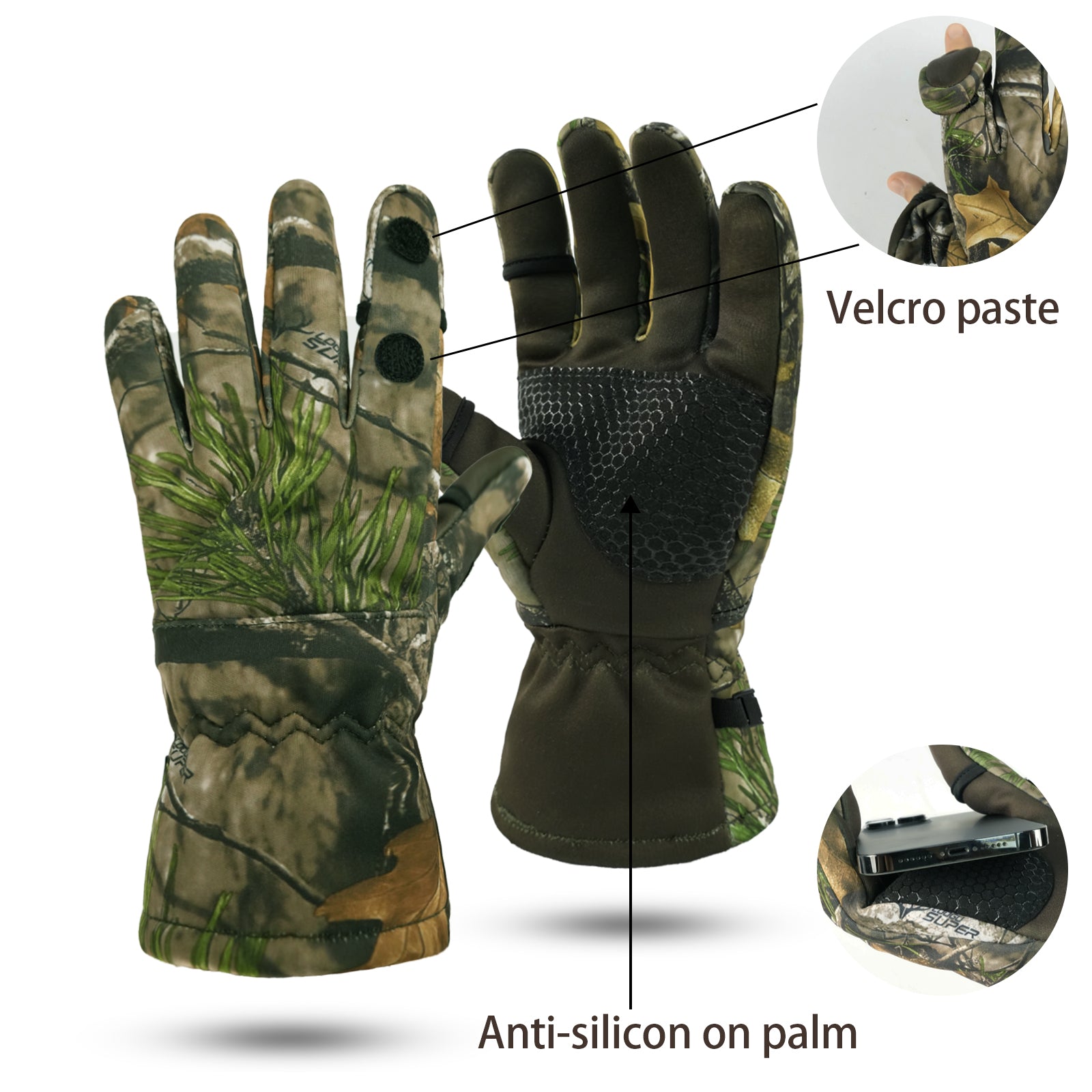 LOOGU Camouflage Hunting Gloves G10
