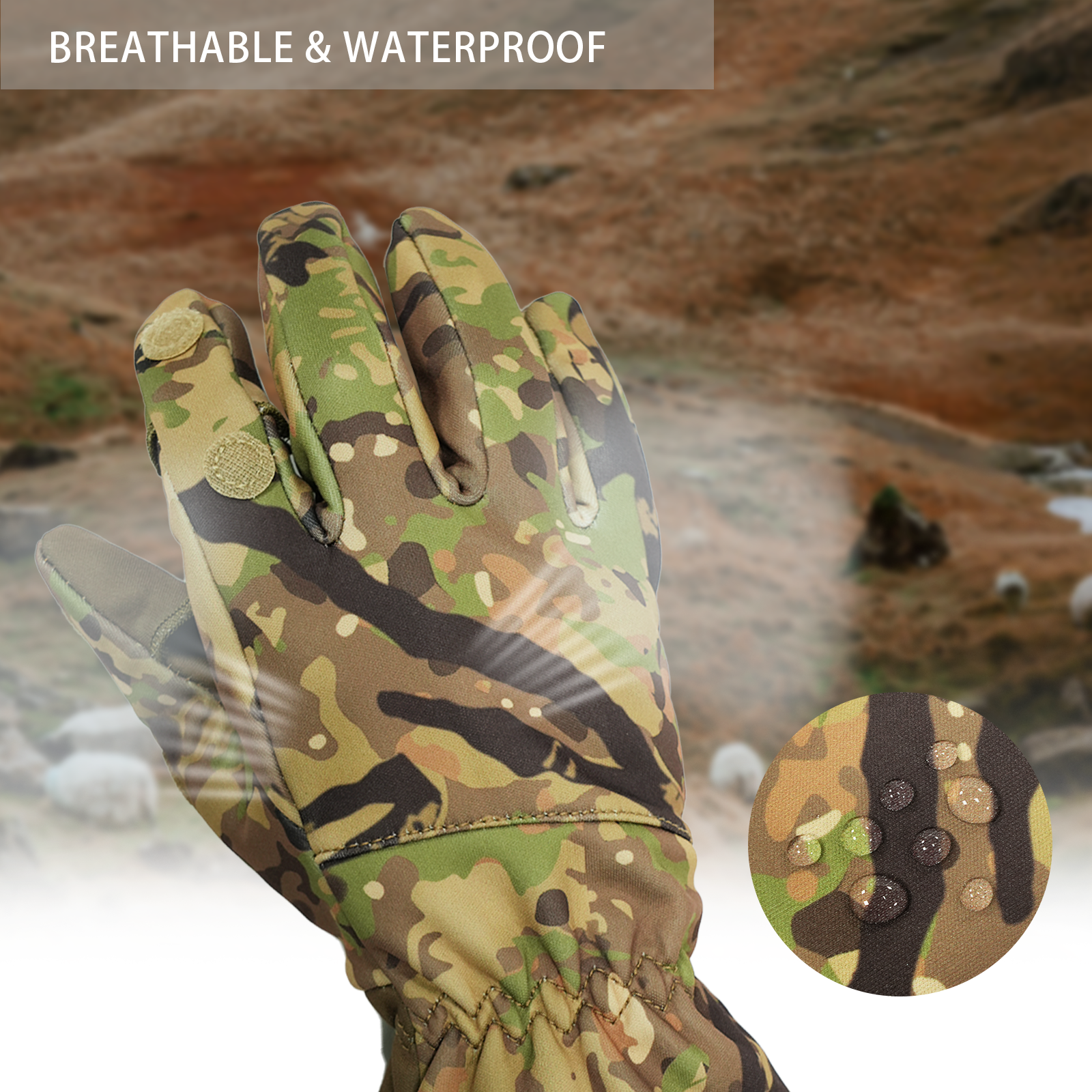 LOOGU Camouflage Hunting Gloves G10
