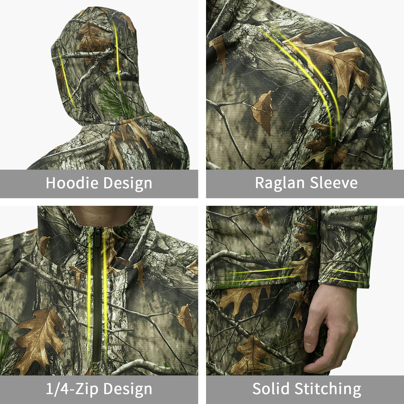 LOOGU Men’s Hunting Camo Shirt Super Tree Camo T60