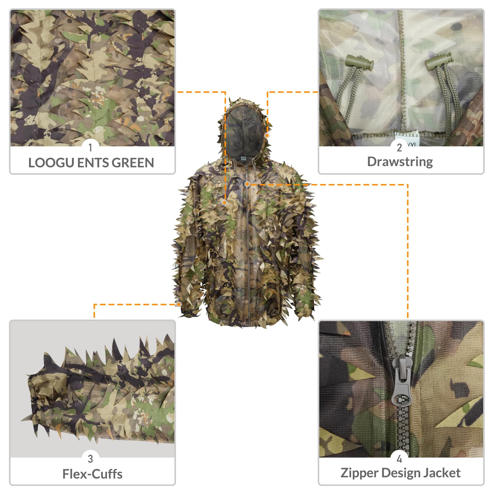 LOOGU Hunting Ghillie Suit-SPRETTA Camo
