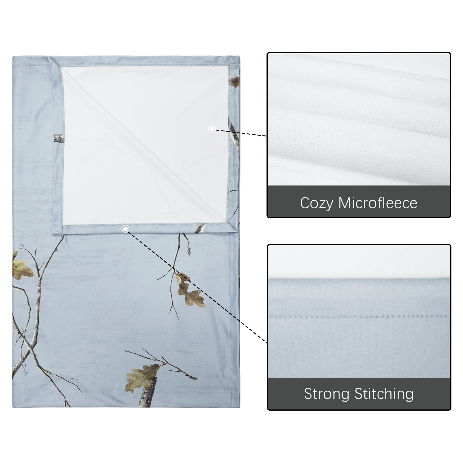 LOOGU Camo Insulation Blanket Water Resistant Thermal Blanket BL51