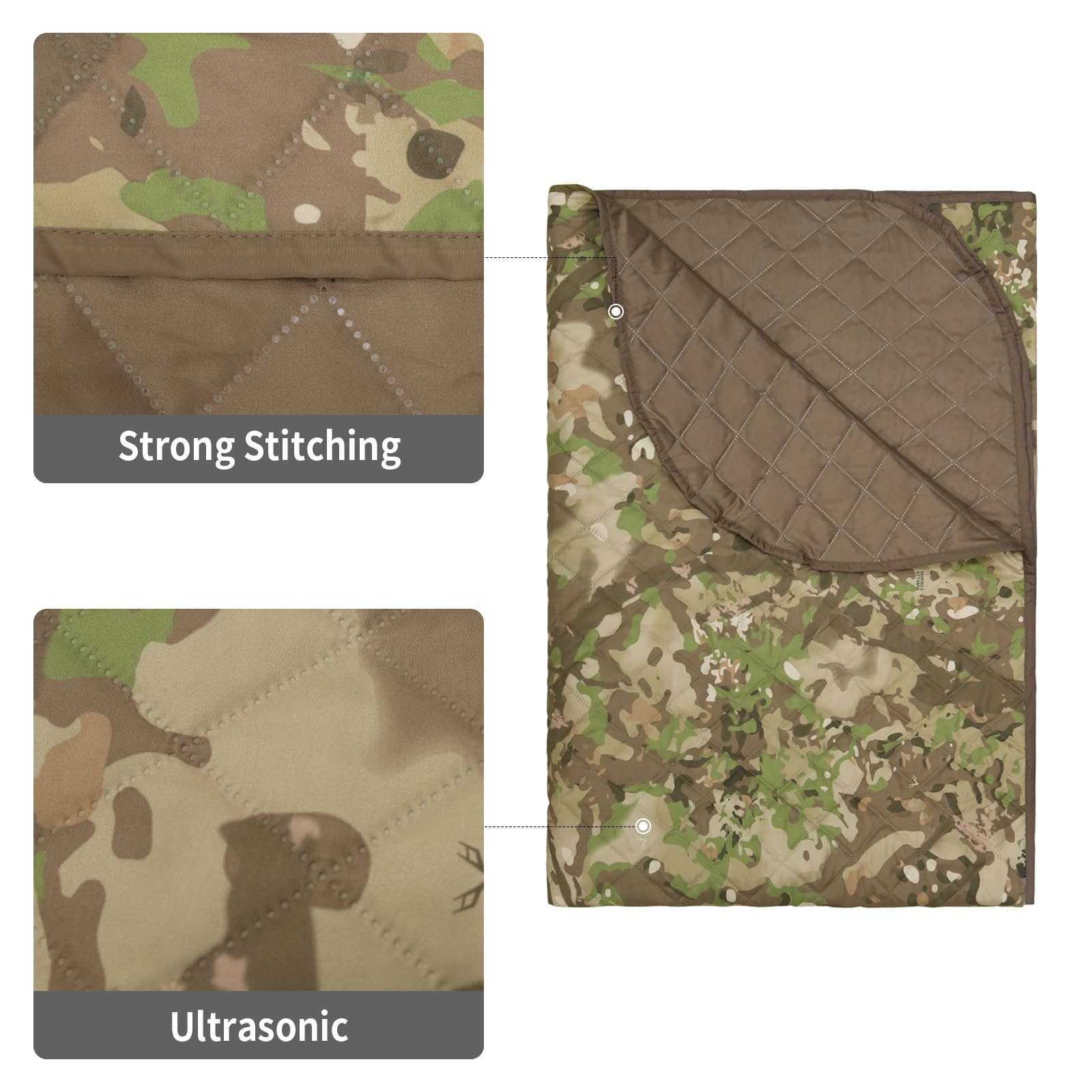 LOOGU Camo Blanket Waterproof Insulation Poncho Liner BL60