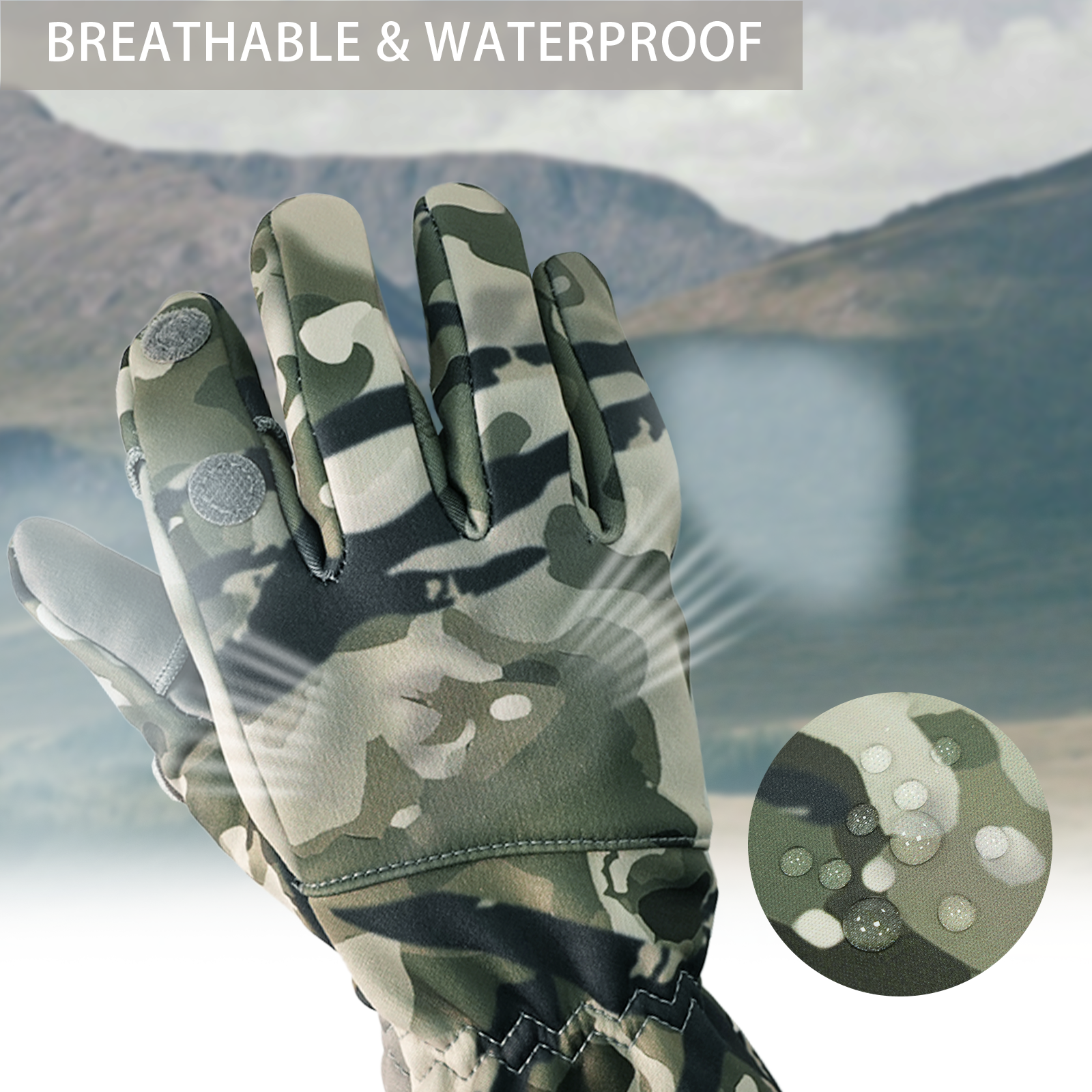 LOOGU Camouflage Hunting Gloves G10