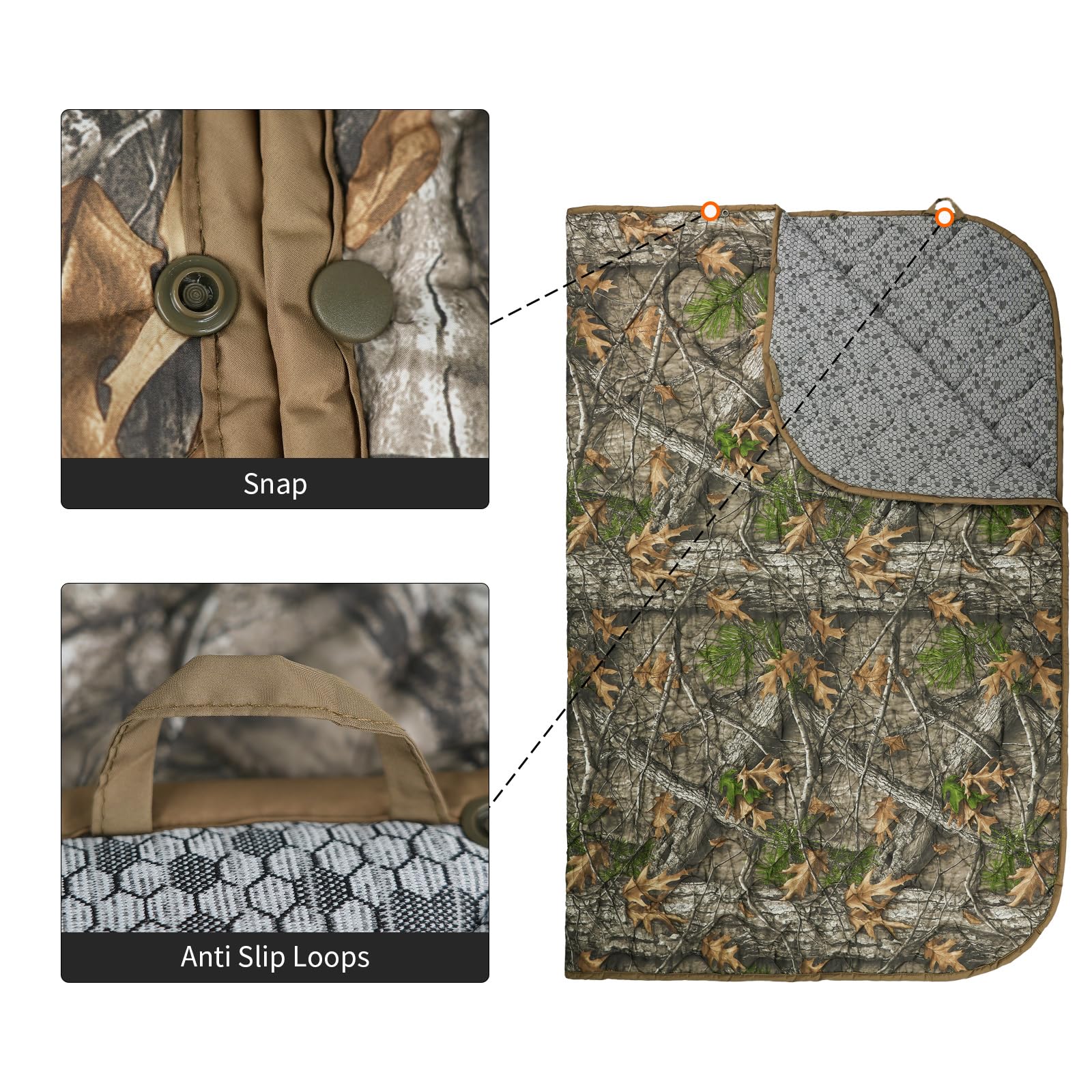 LOOGU Camo Blanket 3M Thinsulate Graphene Waterproof Poncho Liner BL21