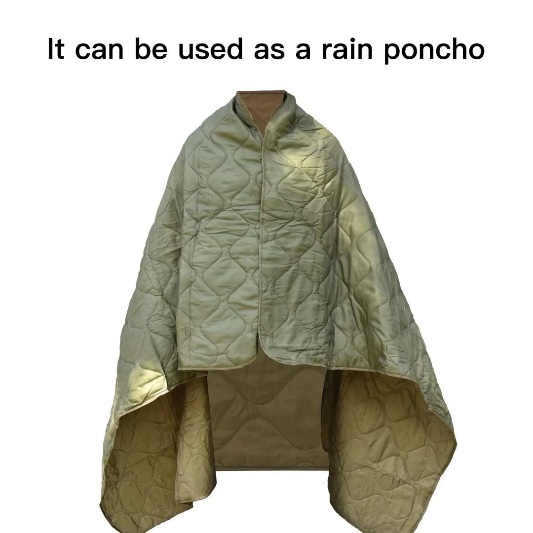 LOOGU – couverture camouflage Woobie imperméable, doublure de poncho pour le camping en plein air, la randonnée, la chasse, la survie, la randonnée, le pique-nique