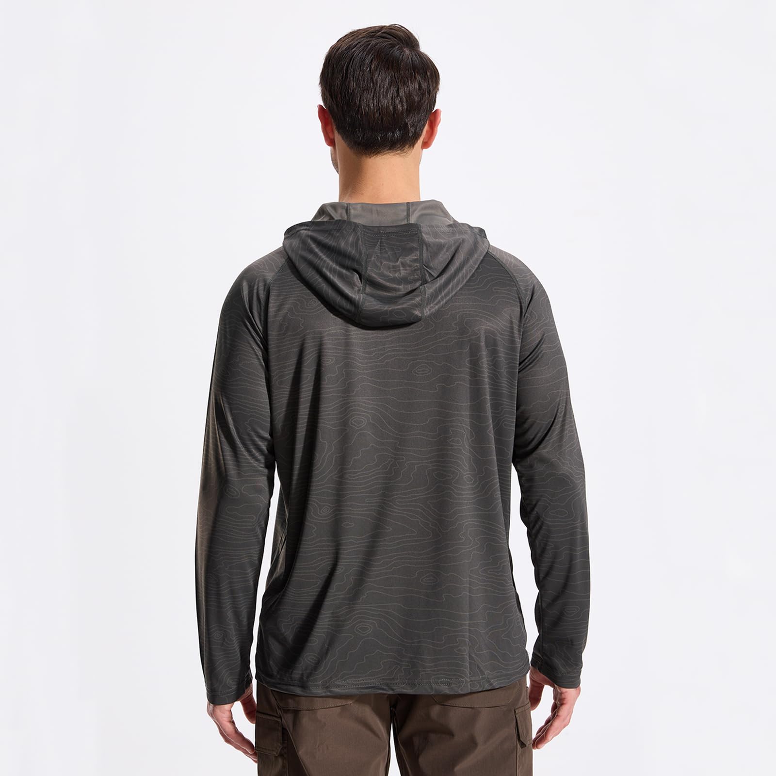 LOOGU Men’s Hoodie Long Sleeve Shirt Green-w T70