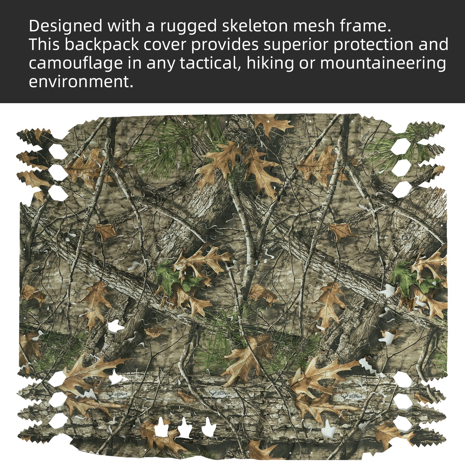 LOOGU Tactical Backpack Cover- Super Tree Oak Leaf