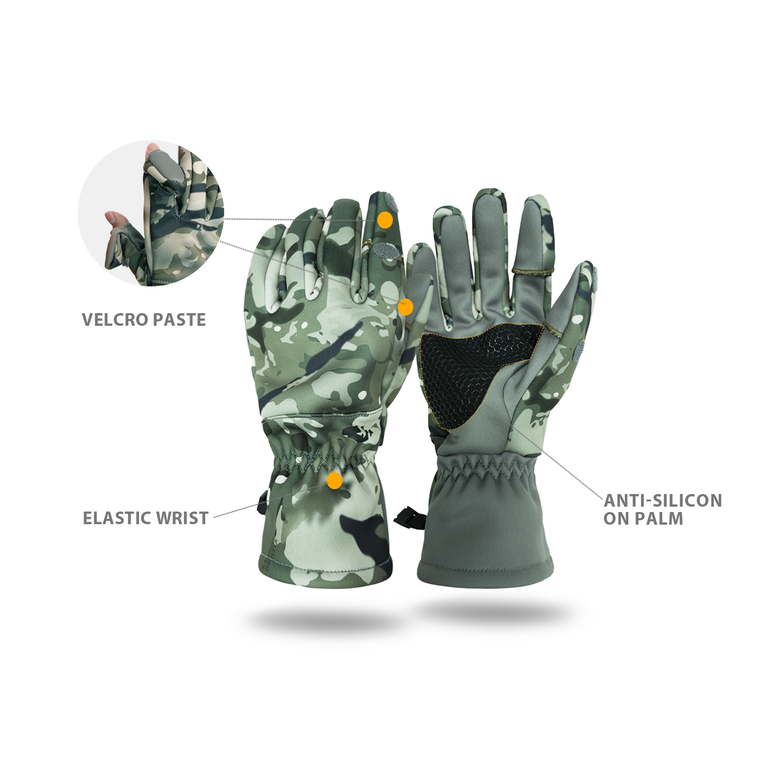 LOOGU Camouflage Hunting Gloves G10