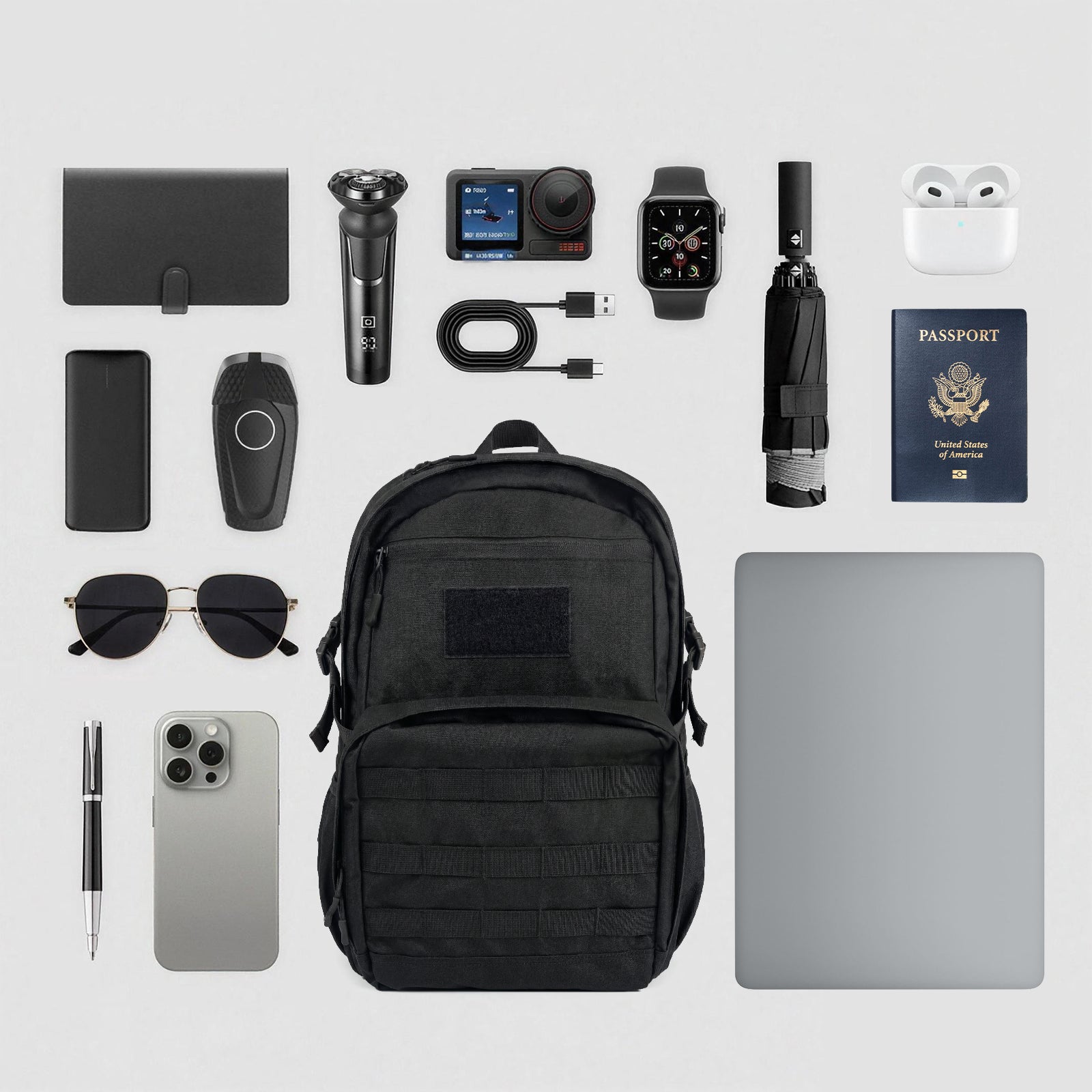 LOOGU Tactical Sling Bag Waterproof Military Shoulder Pack CB10