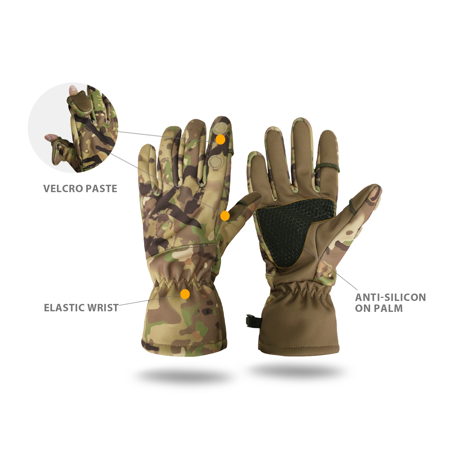 LOOGU Camouflage Hunting Gloves G10