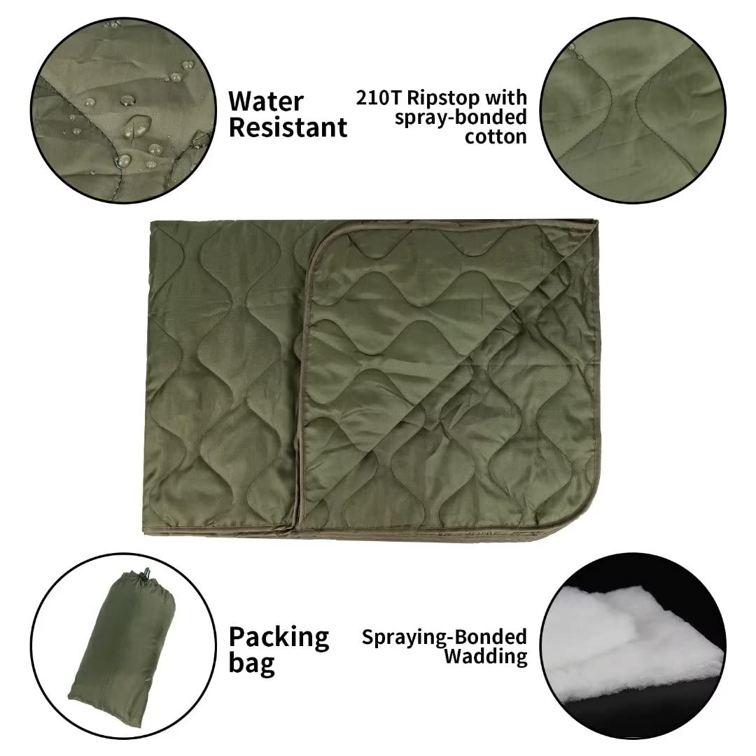 LOOGU – couverture camouflage Woobie imperméable, doublure de poncho pour le camping en plein air, la randonnée, la chasse, la survie, la randonnée, le pique-nique