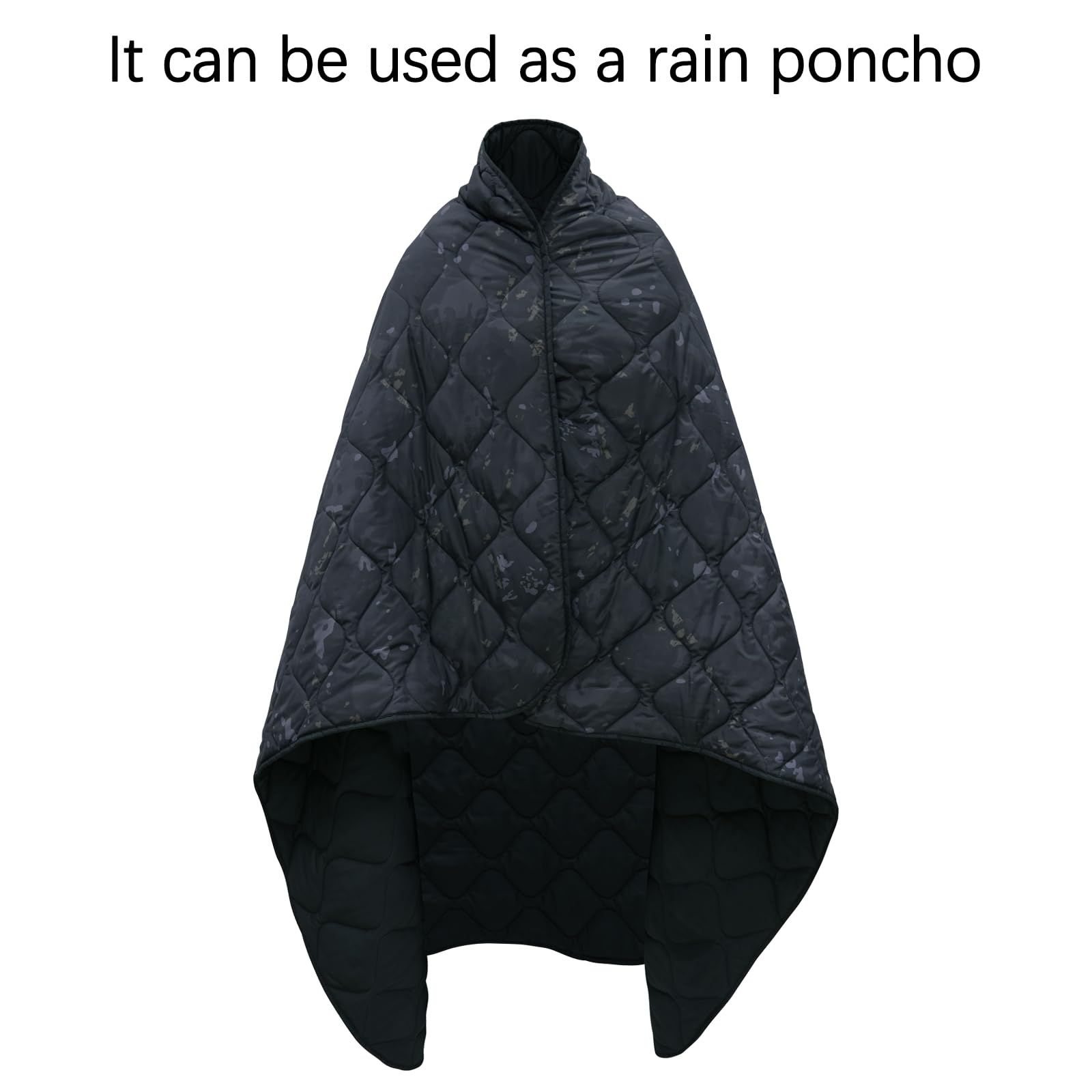 LOOGU – couverture camouflage Woobie imperméable, doublure de poncho pour le camping en plein air, la randonnée, la chasse, la survie, la randonnée, le pique-nique