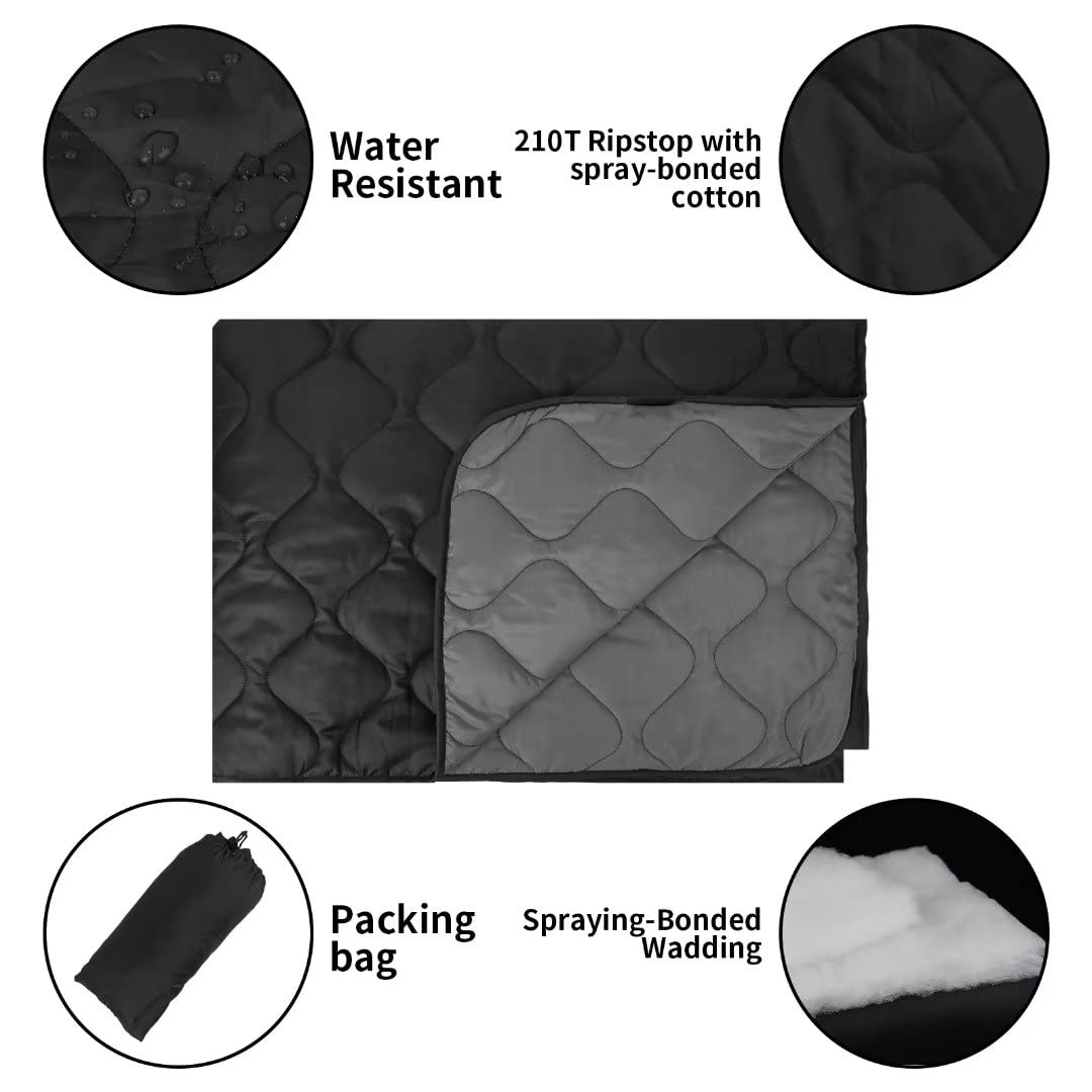 LOOGU – couverture camouflage Woobie imperméable, doublure de poncho pour le camping en plein air, la randonnée, la chasse, la survie, la randonnée, le pique-nique
